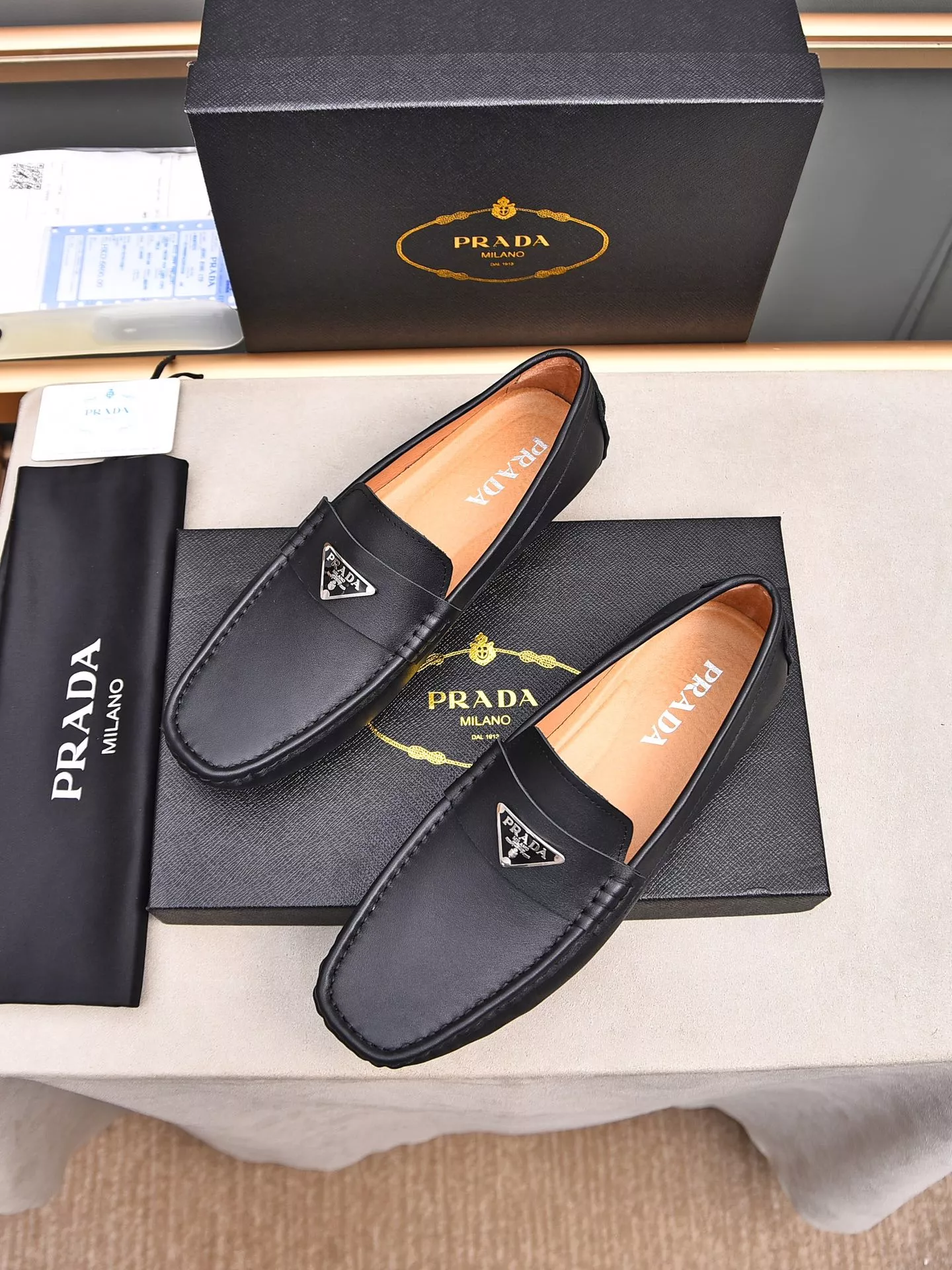 Prada Leather Shoes For Men Flexible 2860