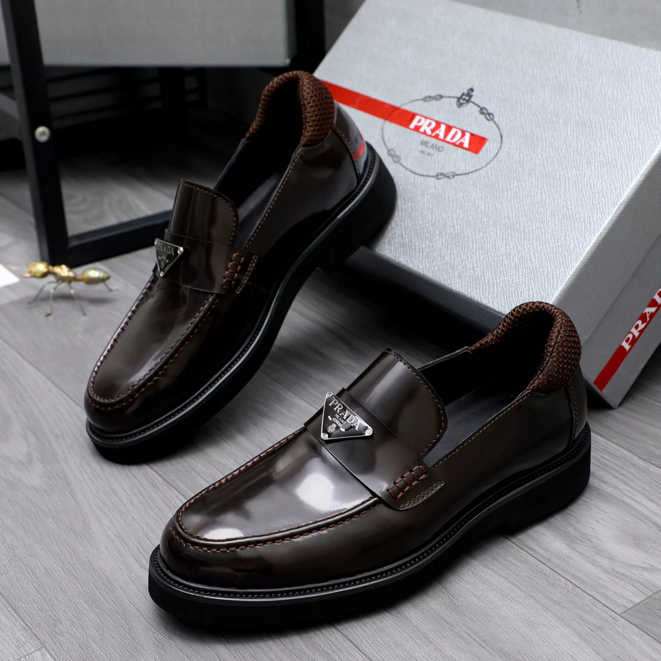 Prada Leather Shoes For Men Functional 4220