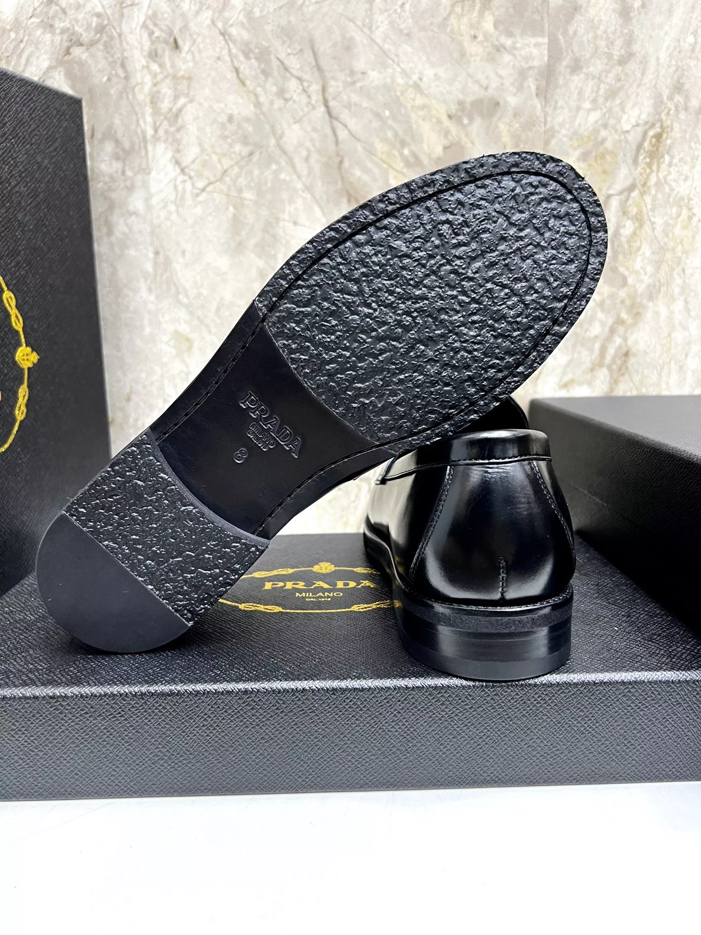 Prada Leather Shoes For Men Functional 6884