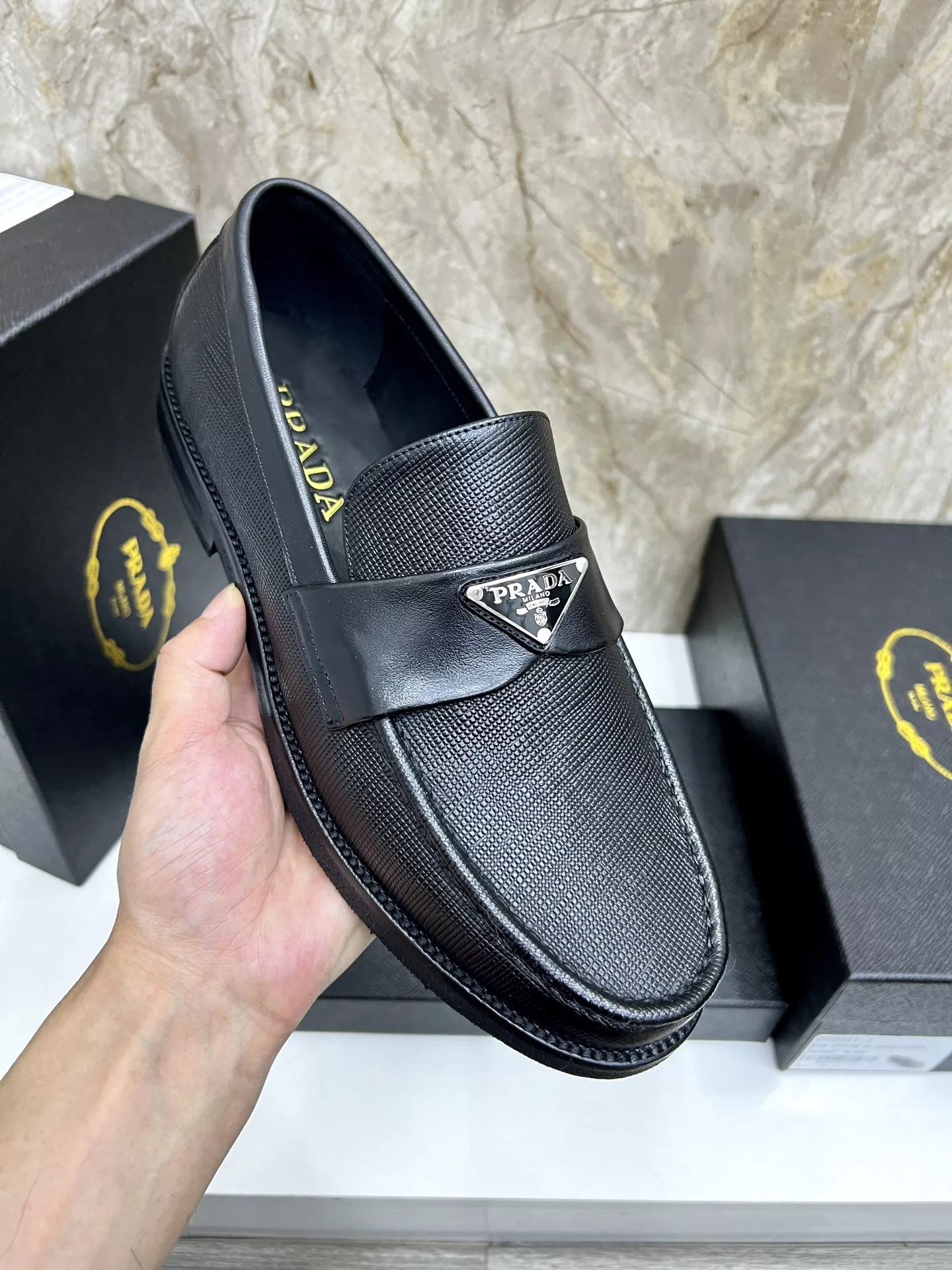 Prada Leather Shoes For Men Functional 7420