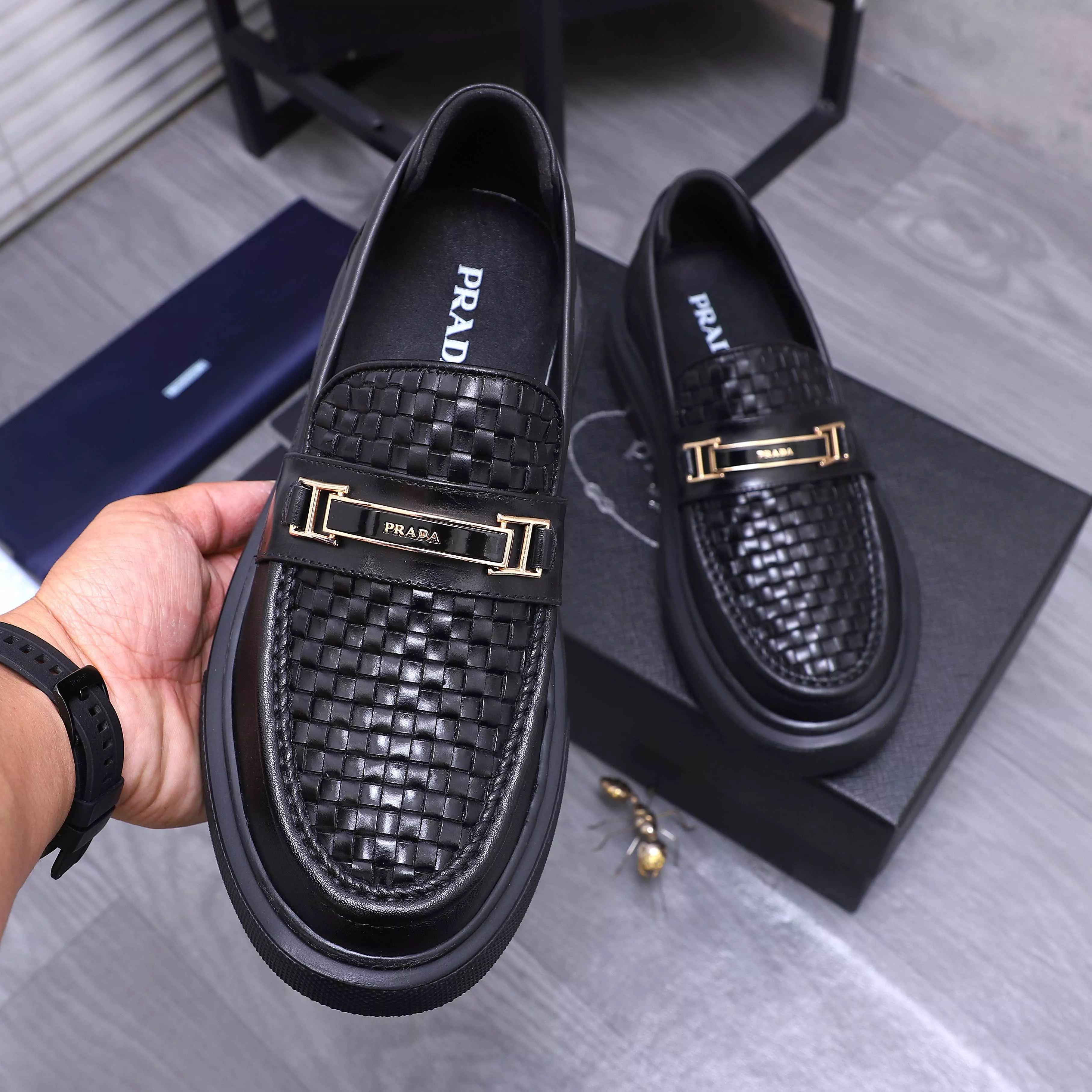 Prada Leather Shoes For Men GoodFit 9828