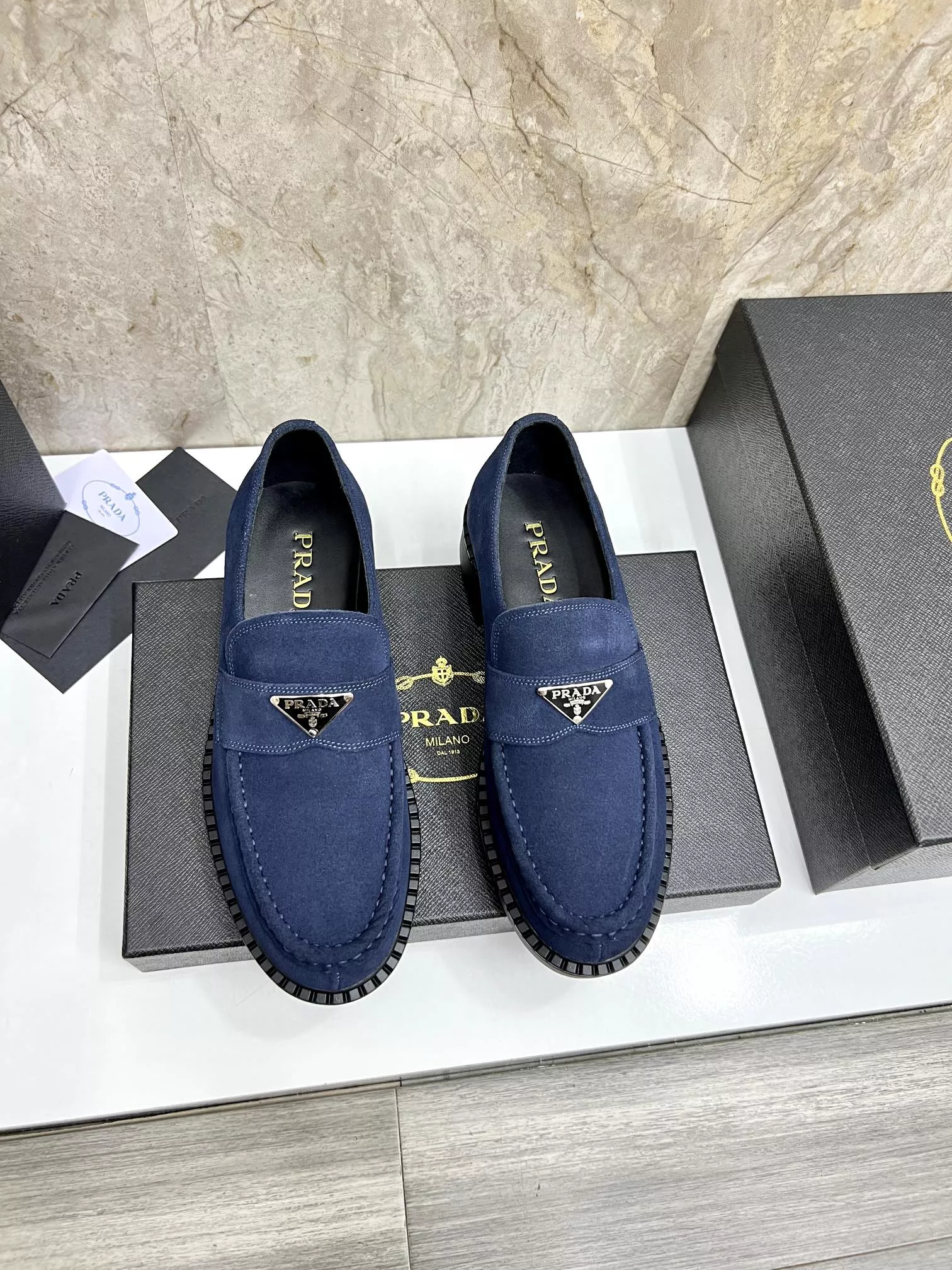 Prada Leather Shoes For Men Lightweight 6596