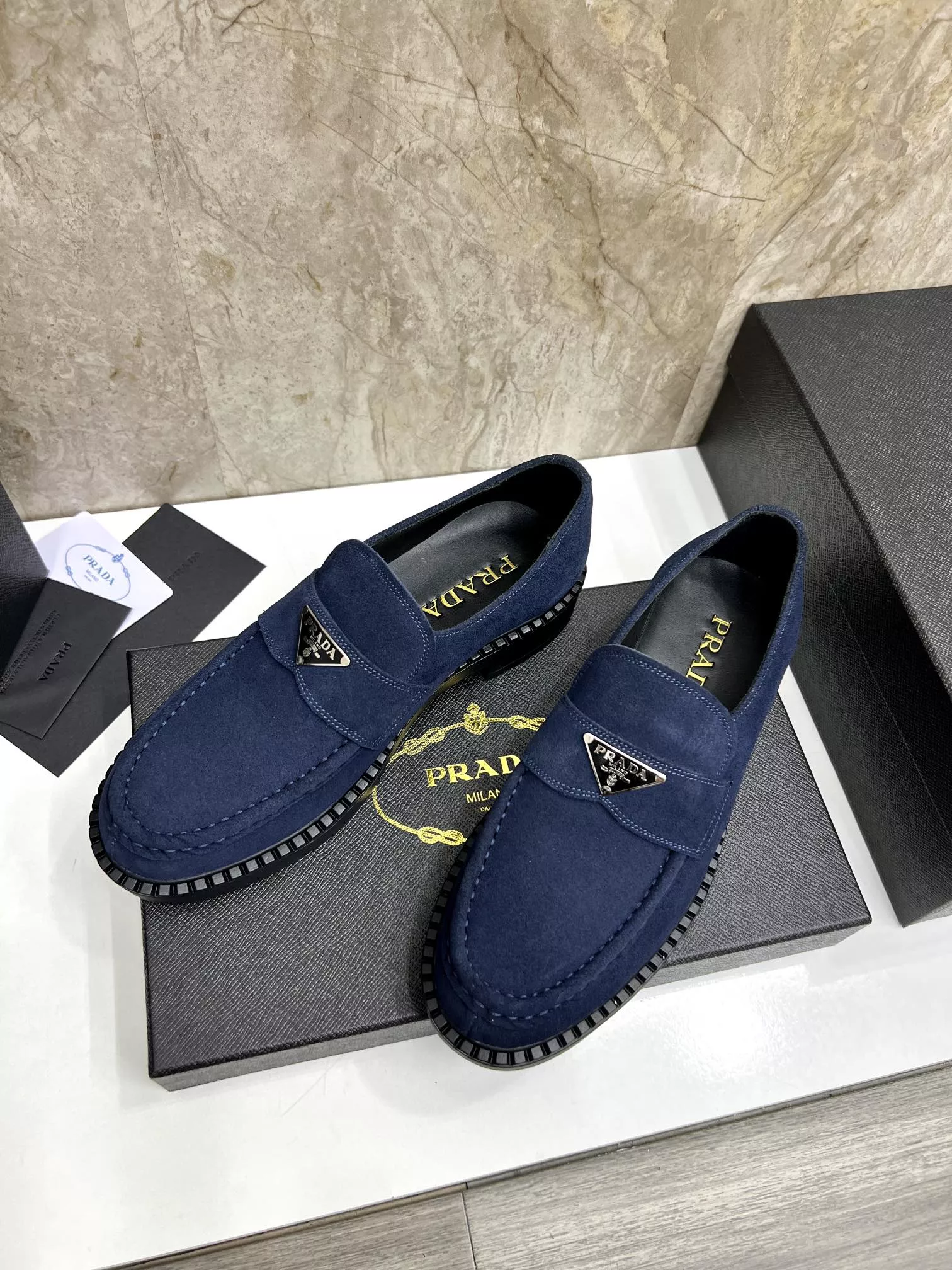 Prada Leather Shoes For Men Lightweight 6596