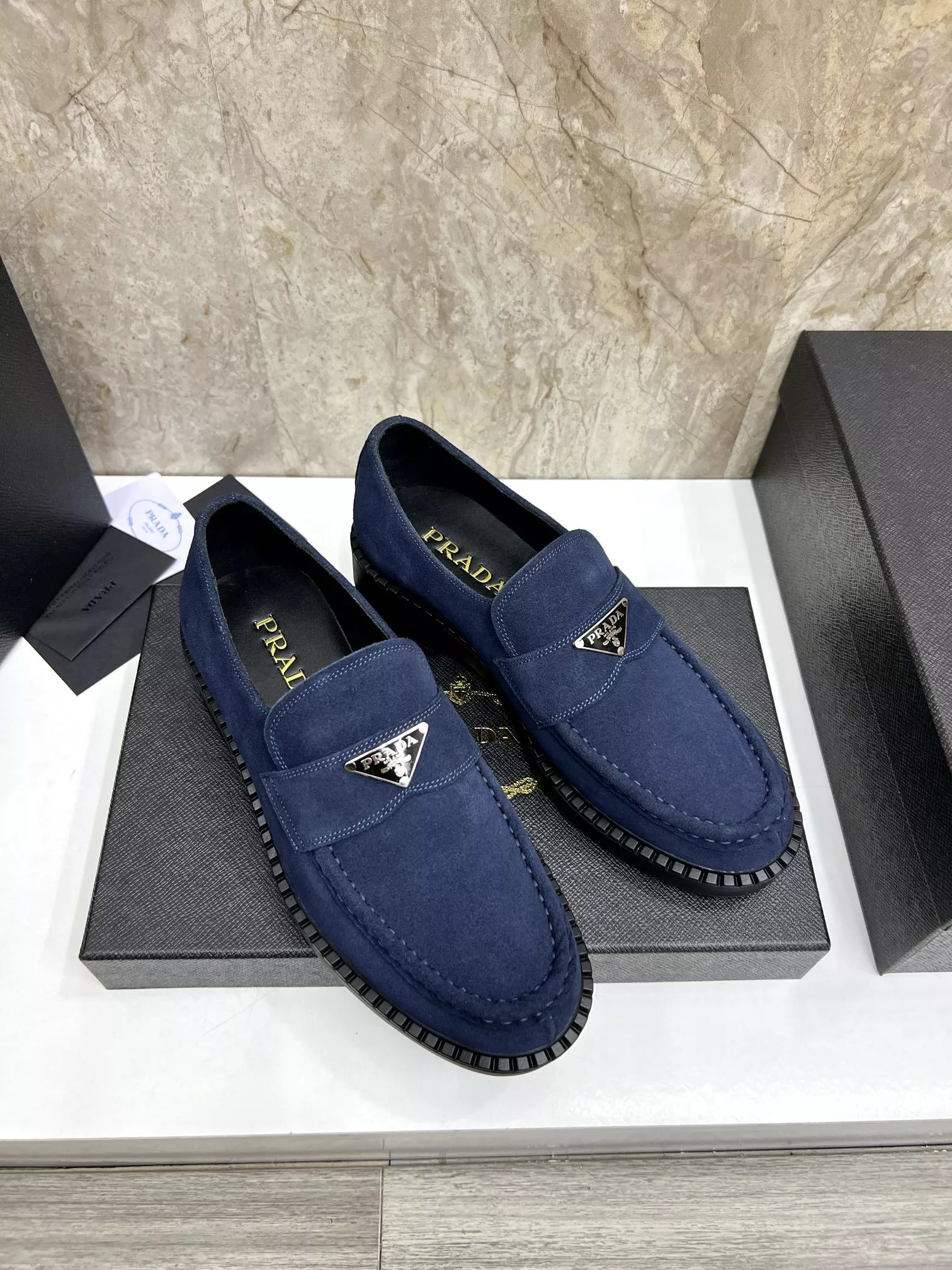 Prada Leather Shoes For Men Lightweight 6596
