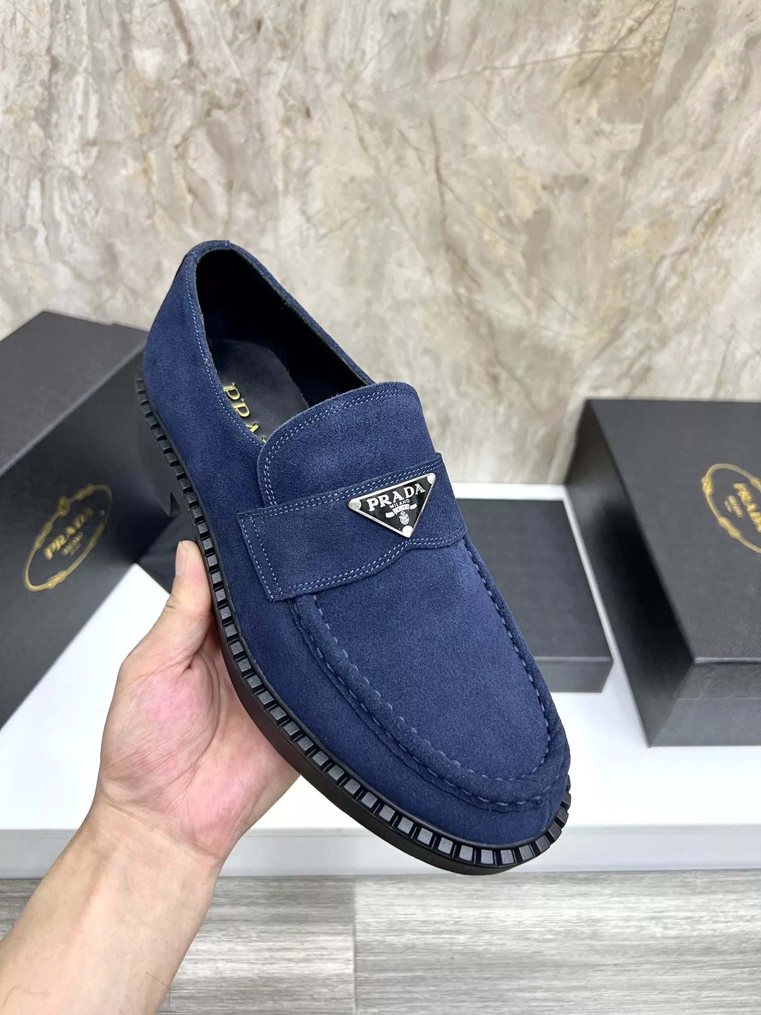 Prada Leather Shoes For Men Lightweight 6596