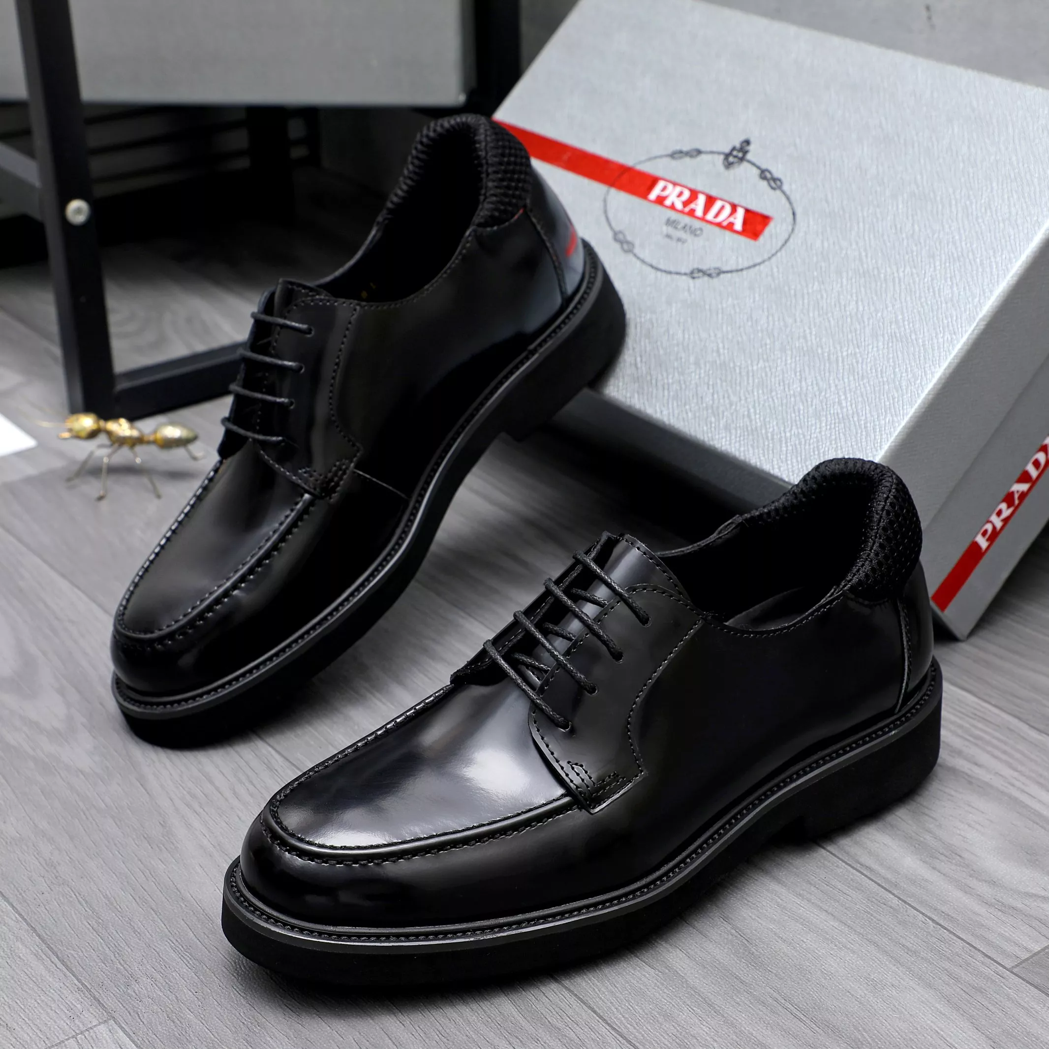 Prada Leather Shoes For Men Popular 8281