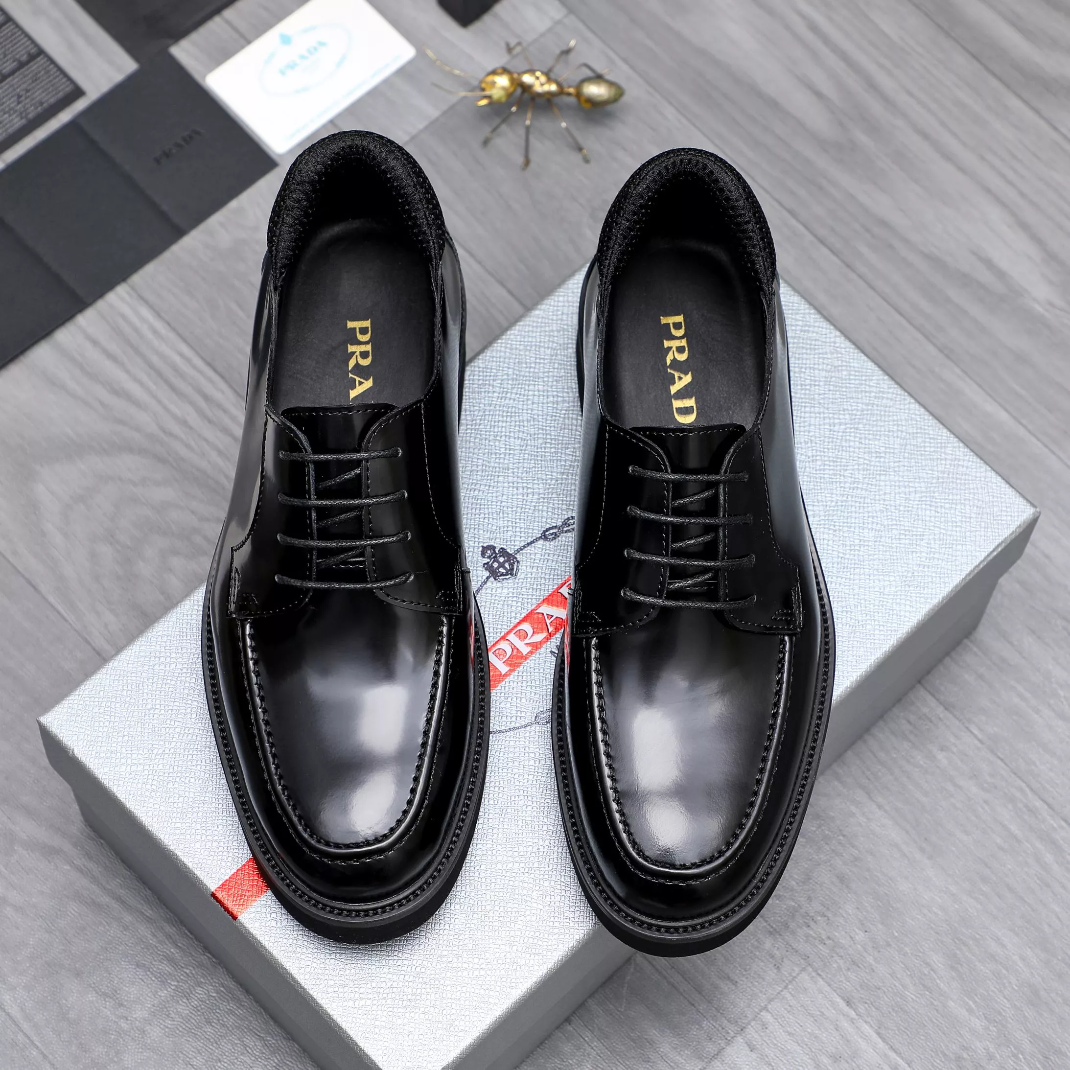 Prada Leather Shoes For Men Popular 8281