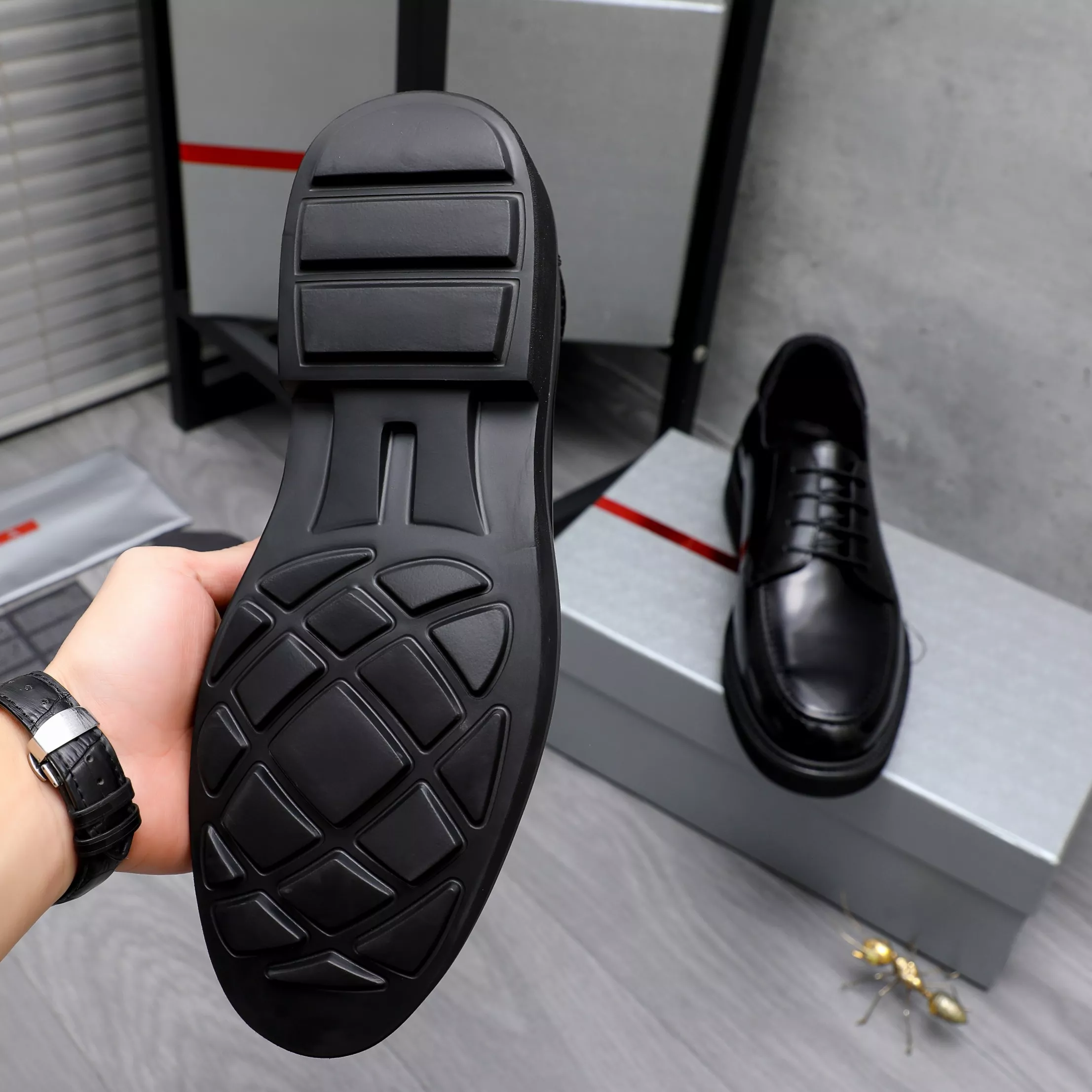 Prada Leather Shoes For Men Popular 8281
