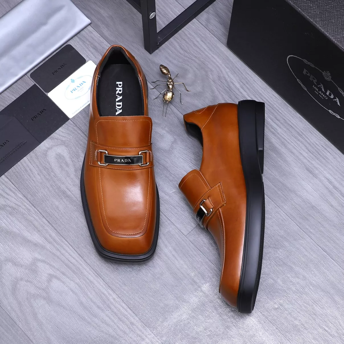 Prada Leather Shoes For Men Resilient 1558