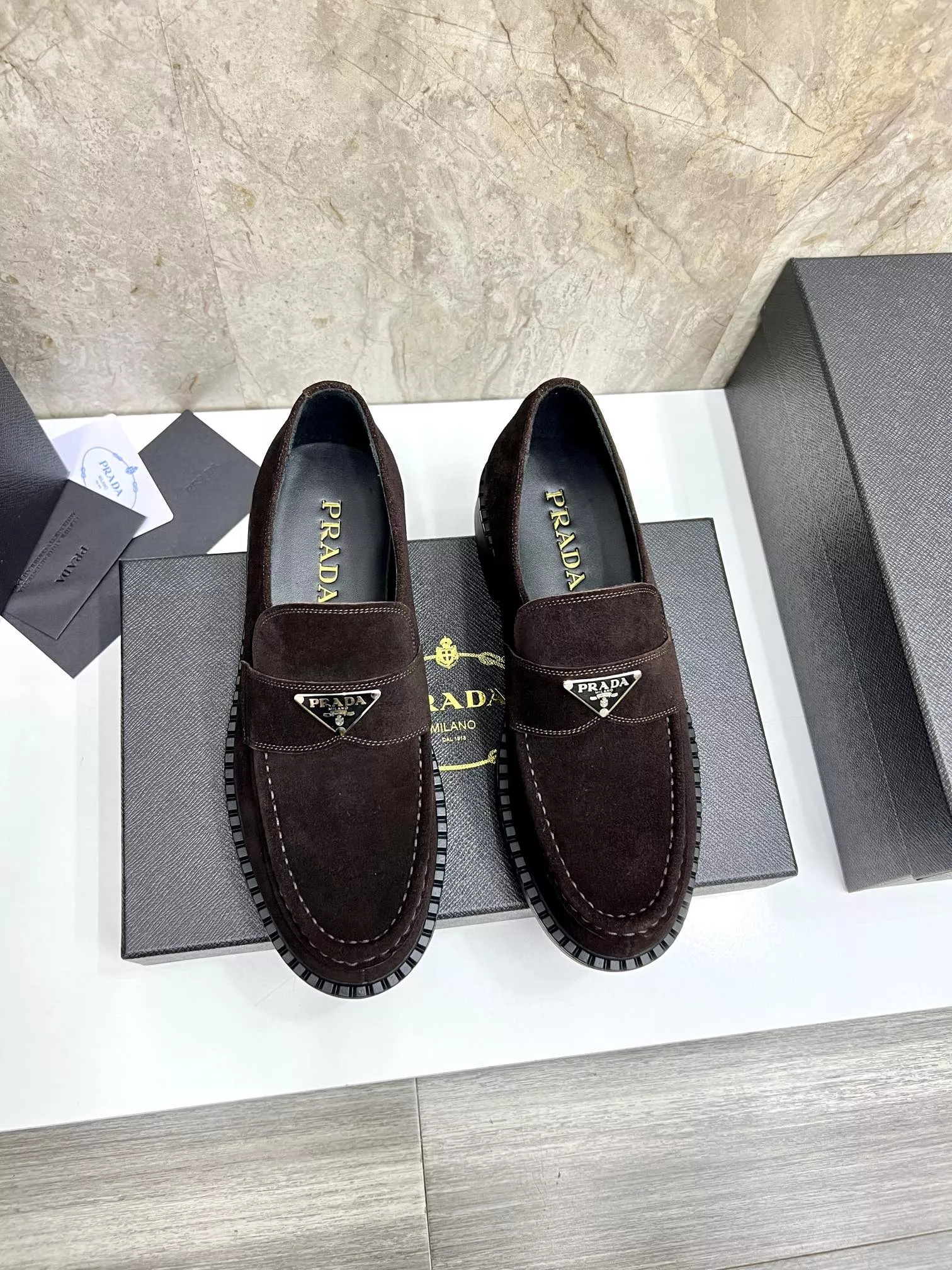Prada Leather Shoes For Men Soft 2027