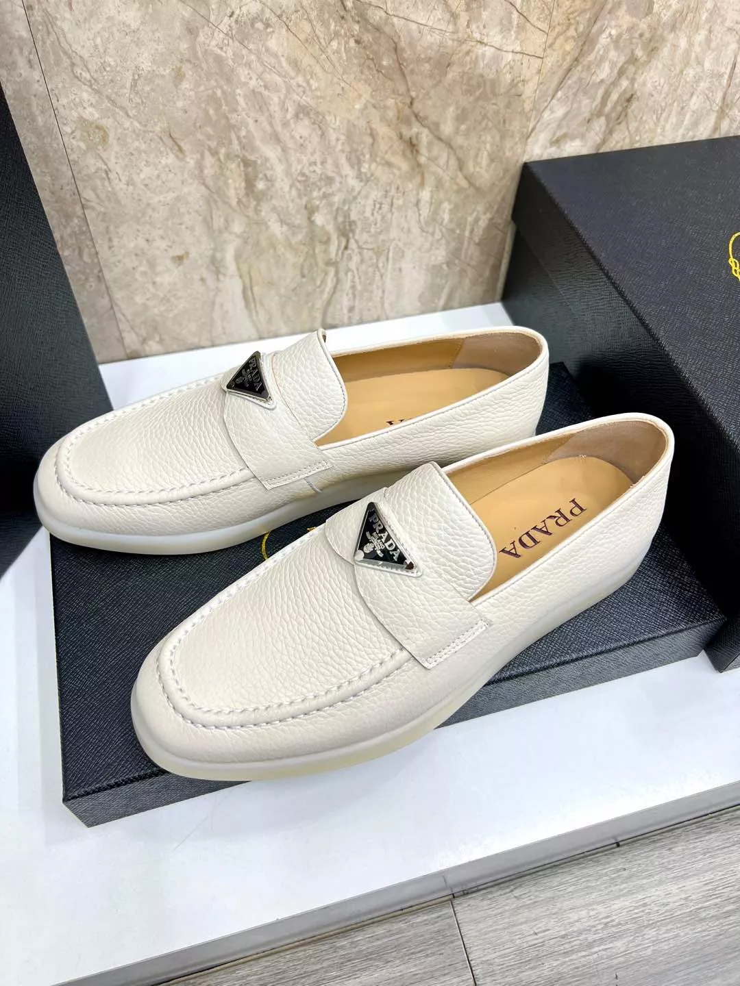 Prada Leather Shoes For Men Soft 5986