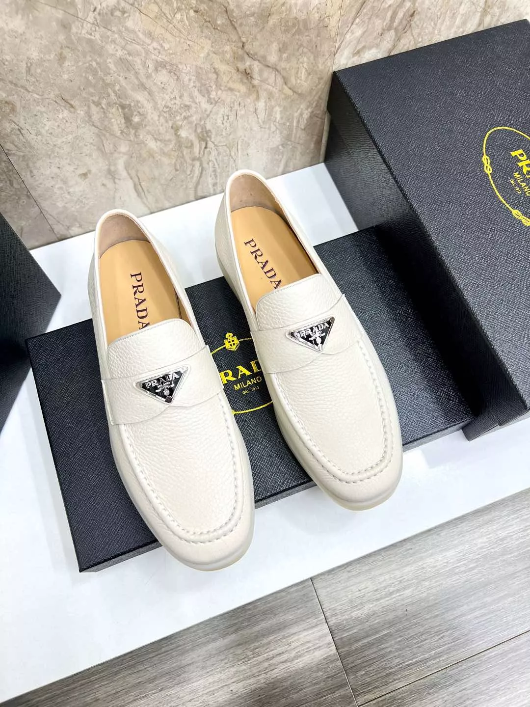 Prada Leather Shoes For Men Soft 5986