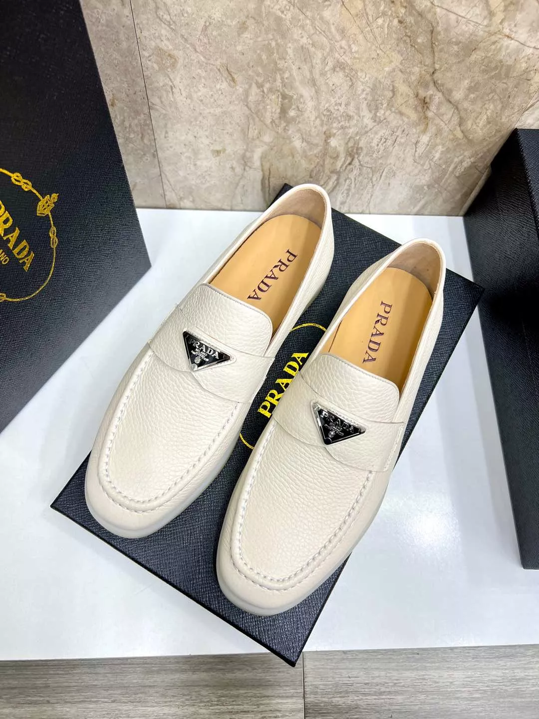 Prada Leather Shoes For Men Soft 5986