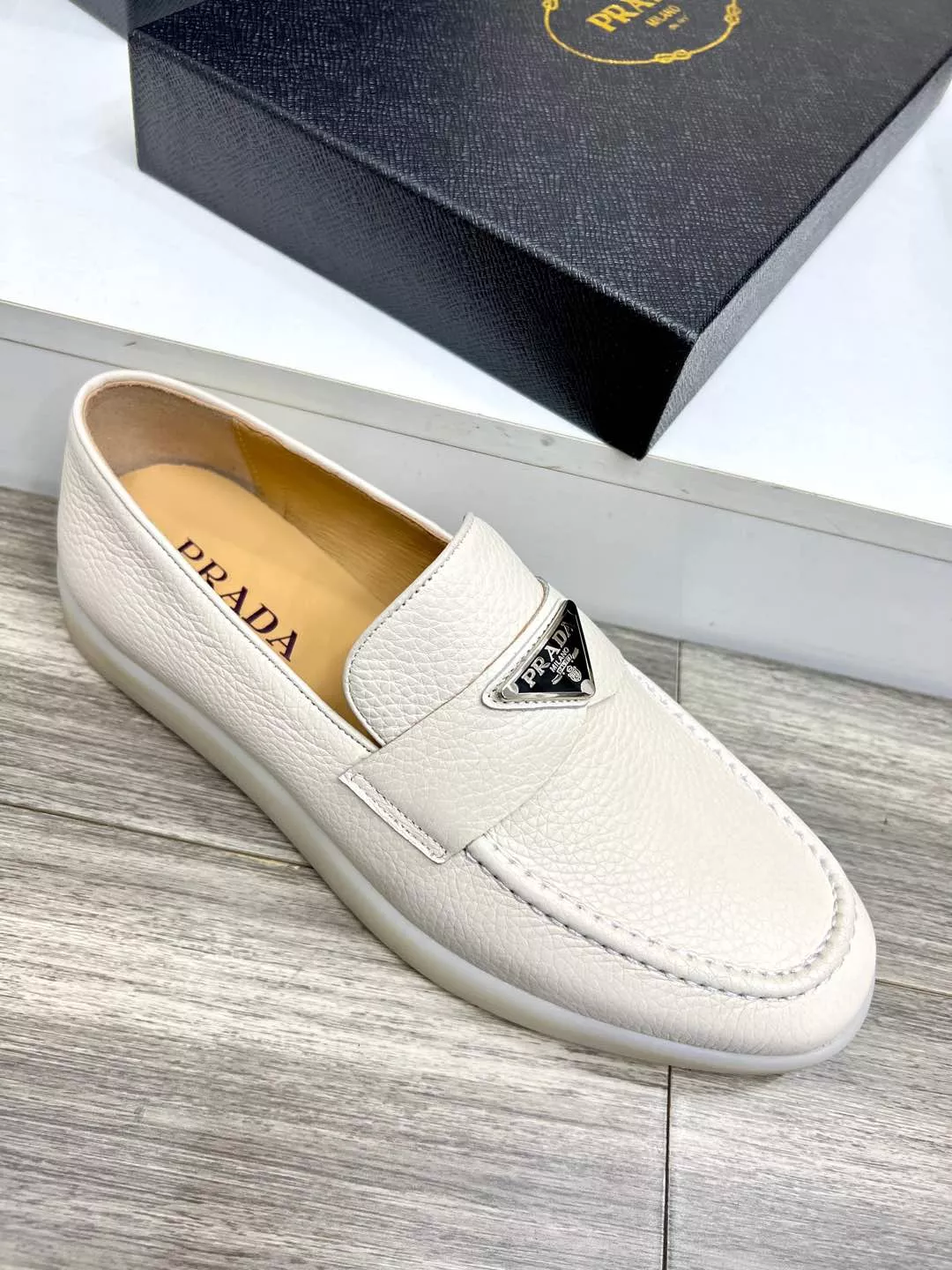 Prada Leather Shoes For Men Soft 5986