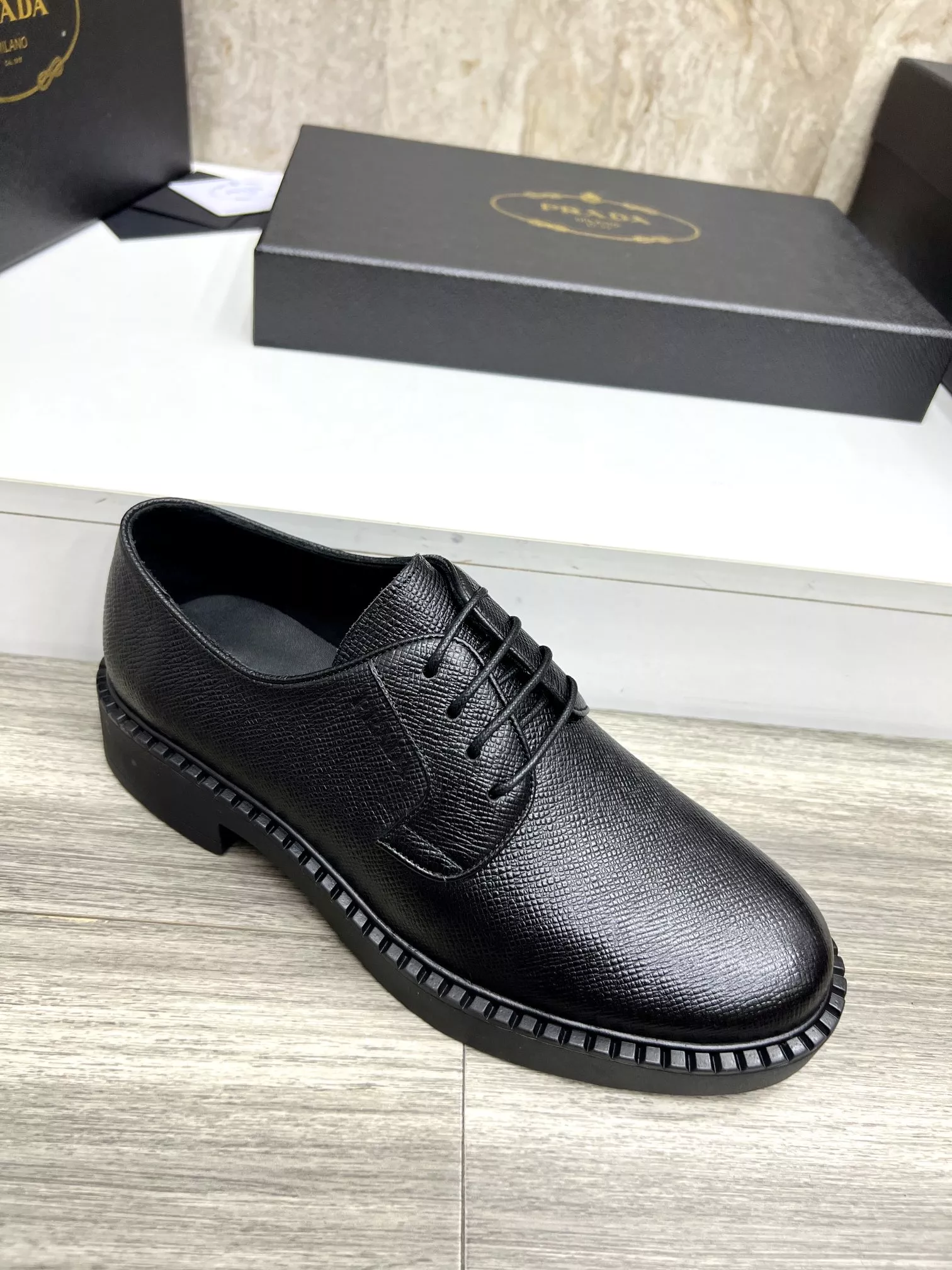Prada Leather Shoes For Men Soft 993