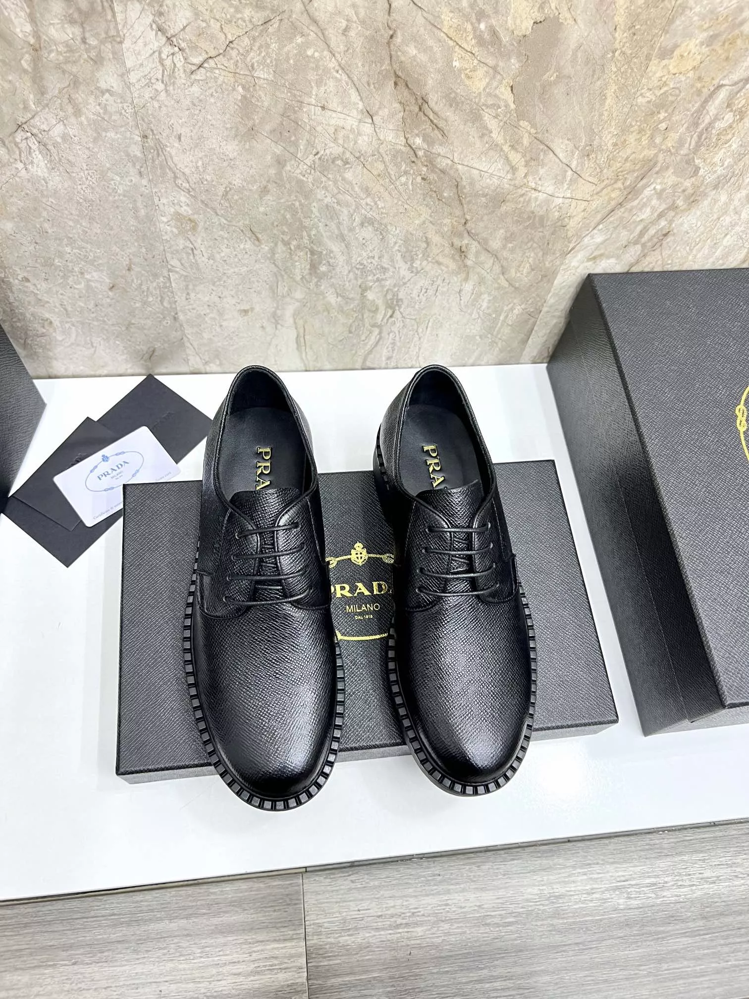 Prada Leather Shoes For Men Soft 993