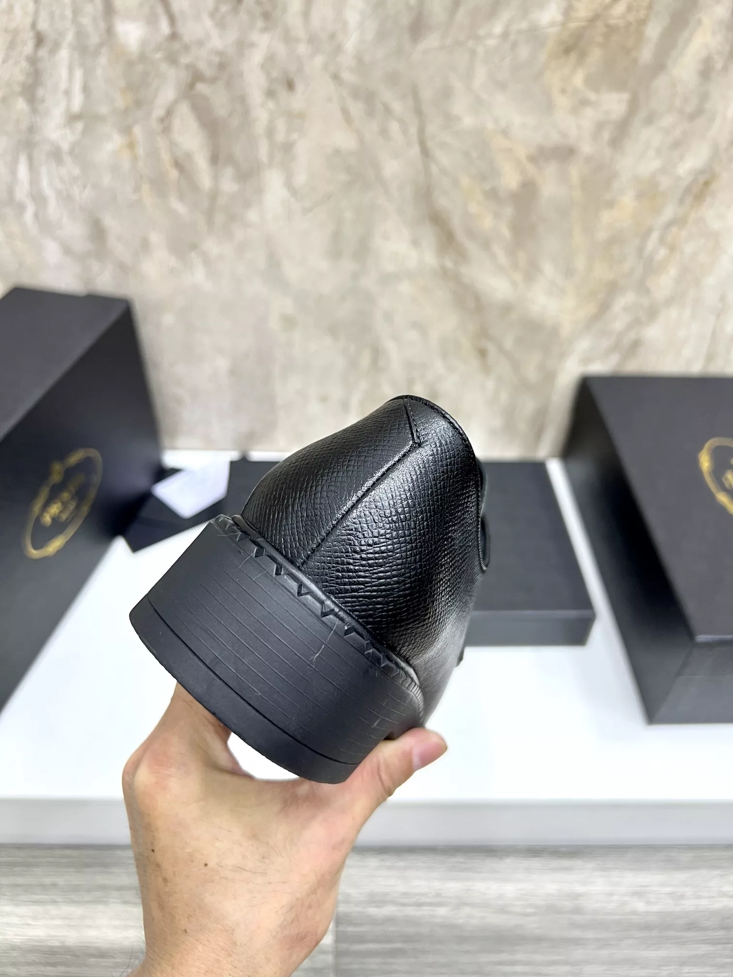 Prada Leather Shoes For Men Soft 993