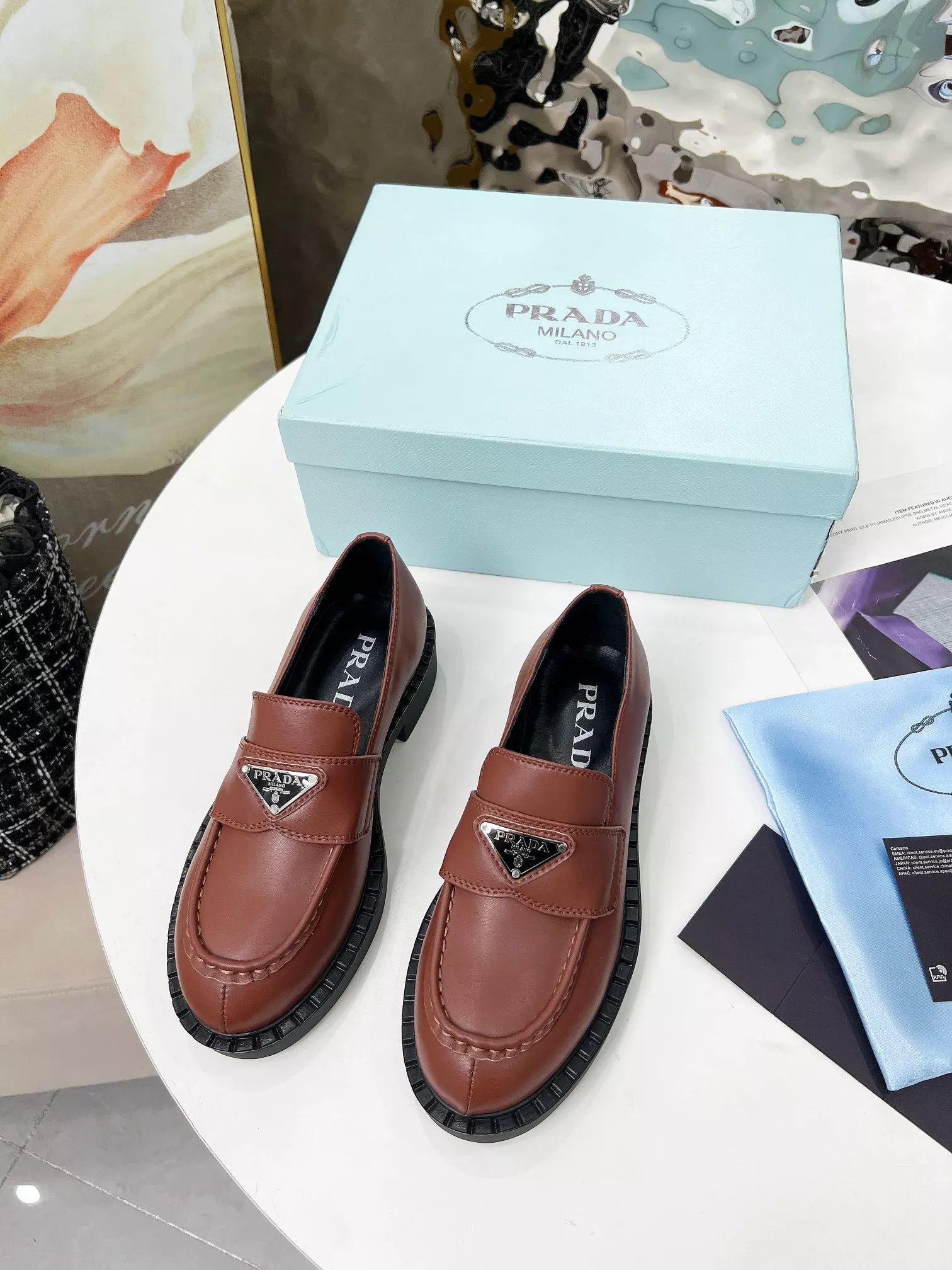 Prada Leather Shoes For Men StreetReady 454