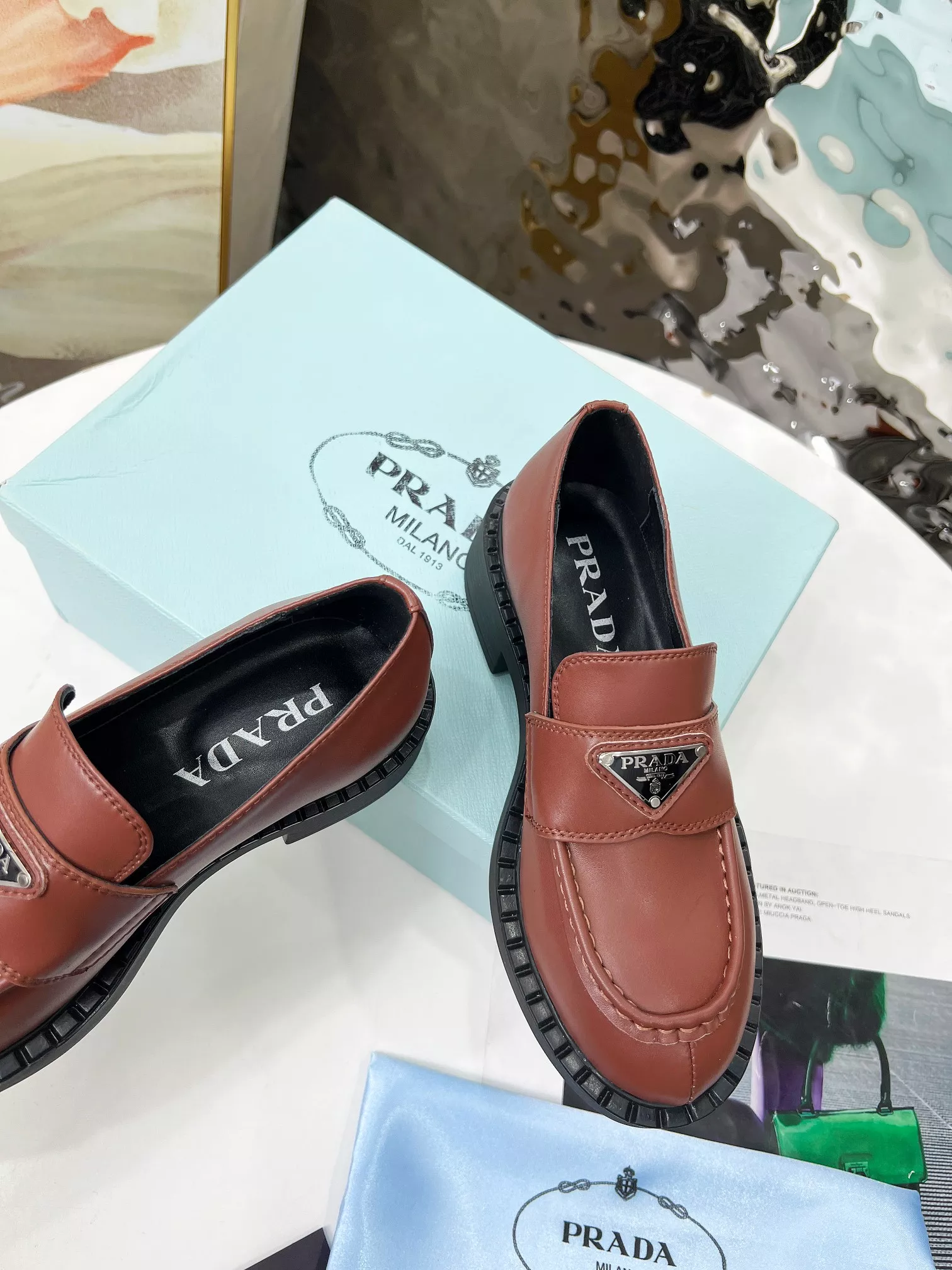 Prada Leather Shoes For Men StreetReady 454