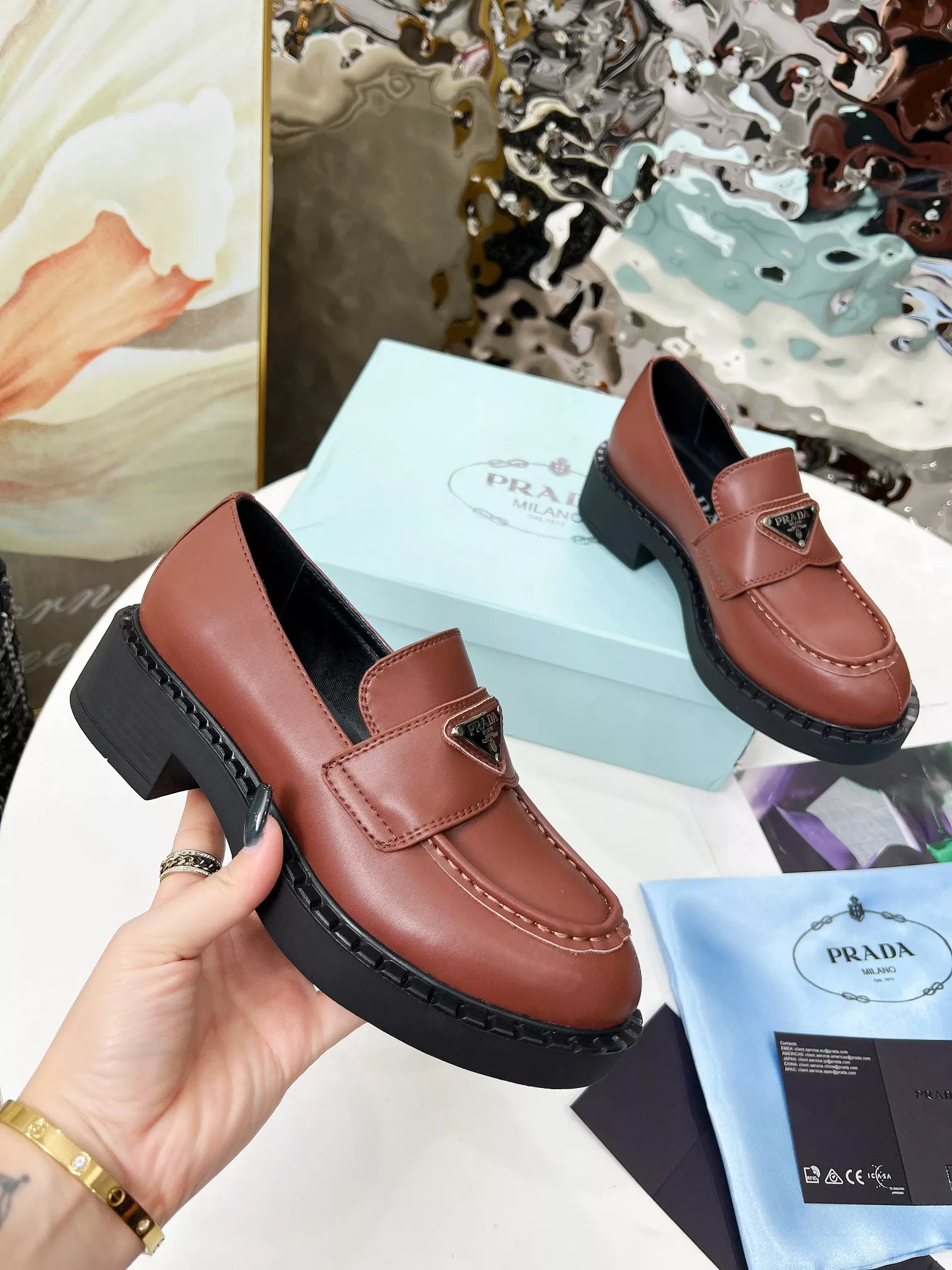 Prada Leather Shoes For Men StreetReady 454