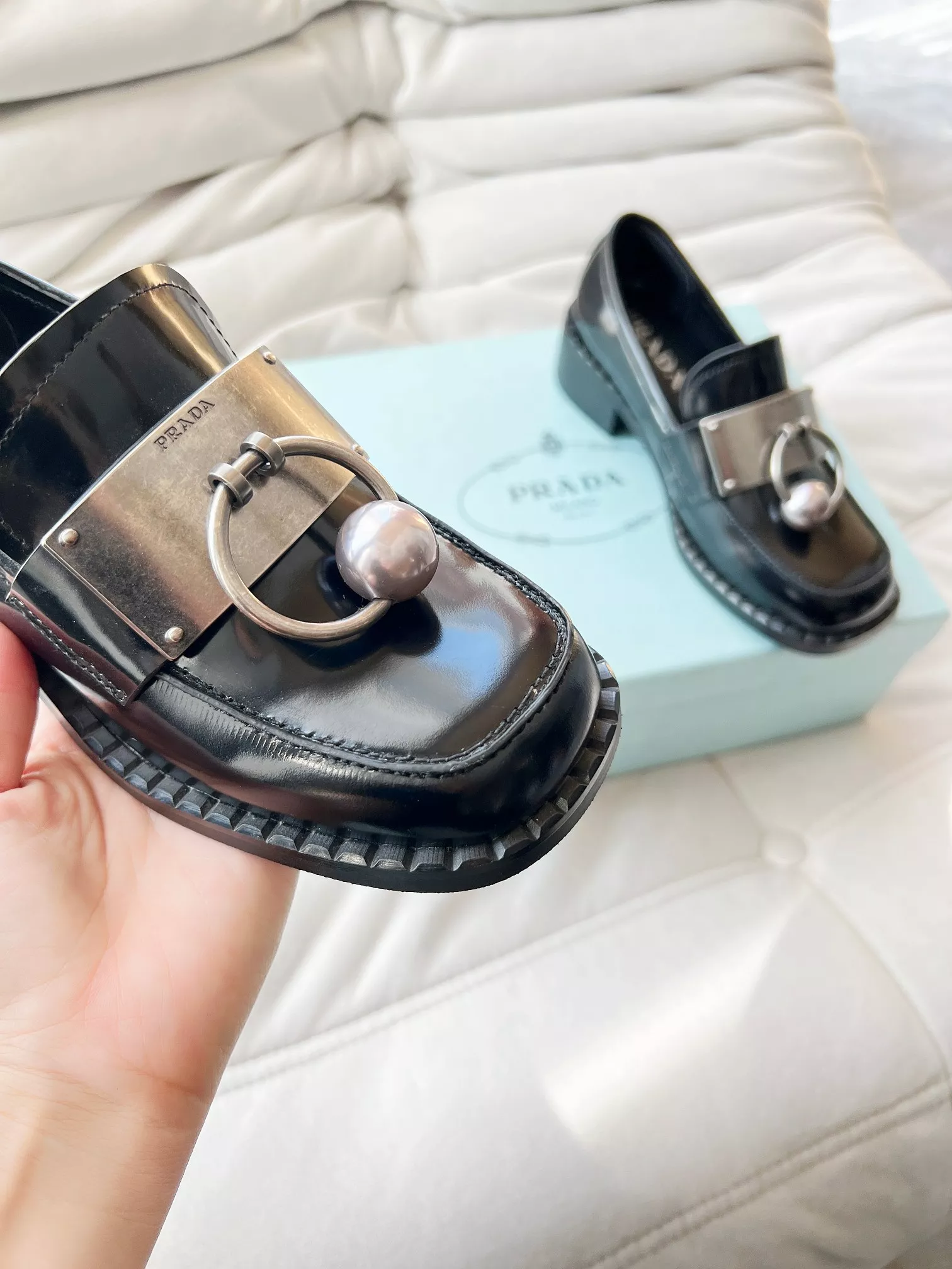 Prada Leather Shoes For Women Sophisticated 3680