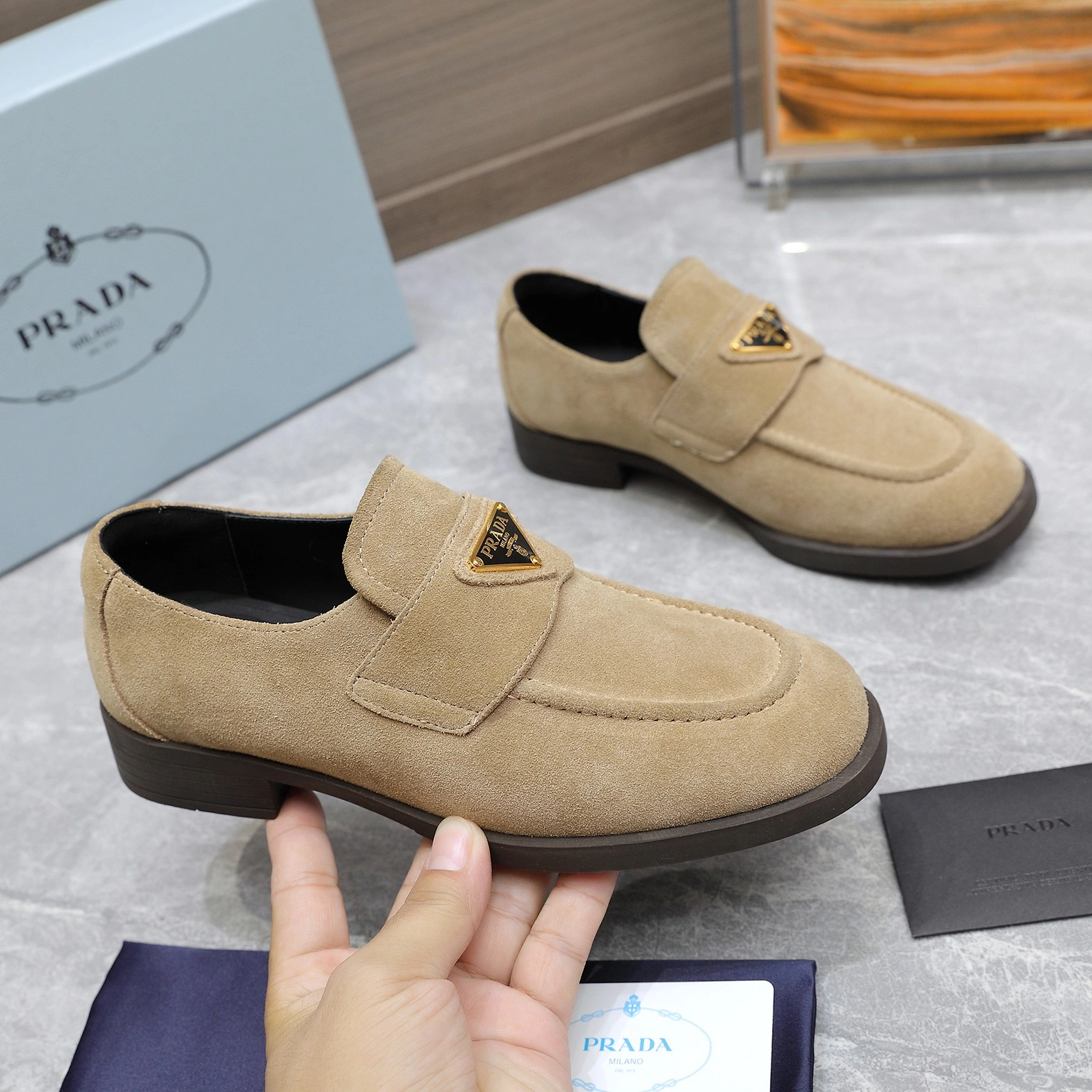 Prada Leather Shoes For Women UrbanStyle 3833
