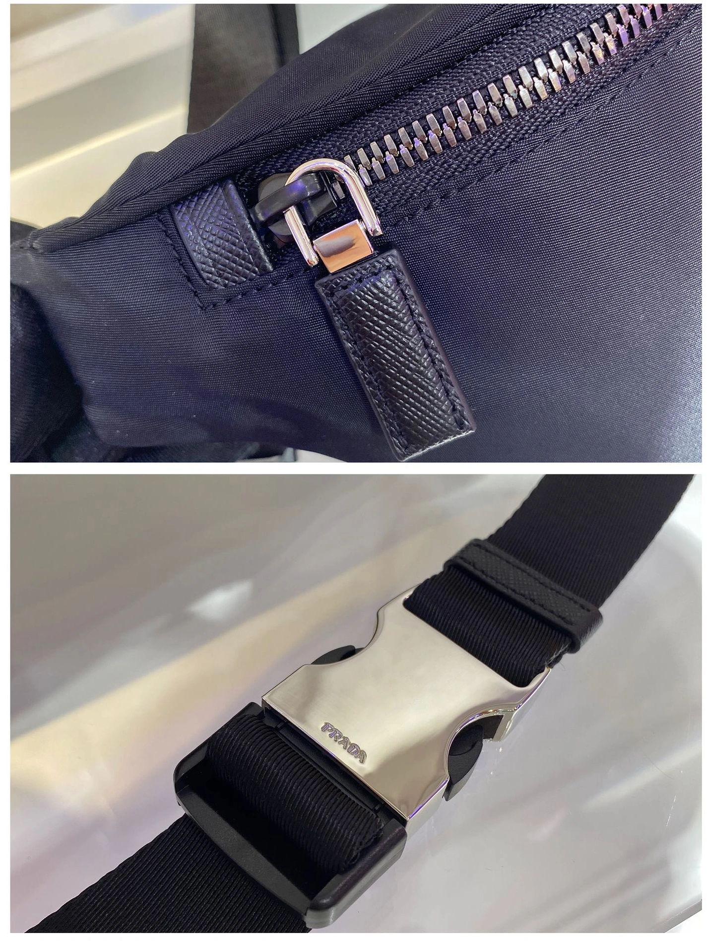 Prada Re-Nylon and Saffiano leather belt bag Comfortable 1910