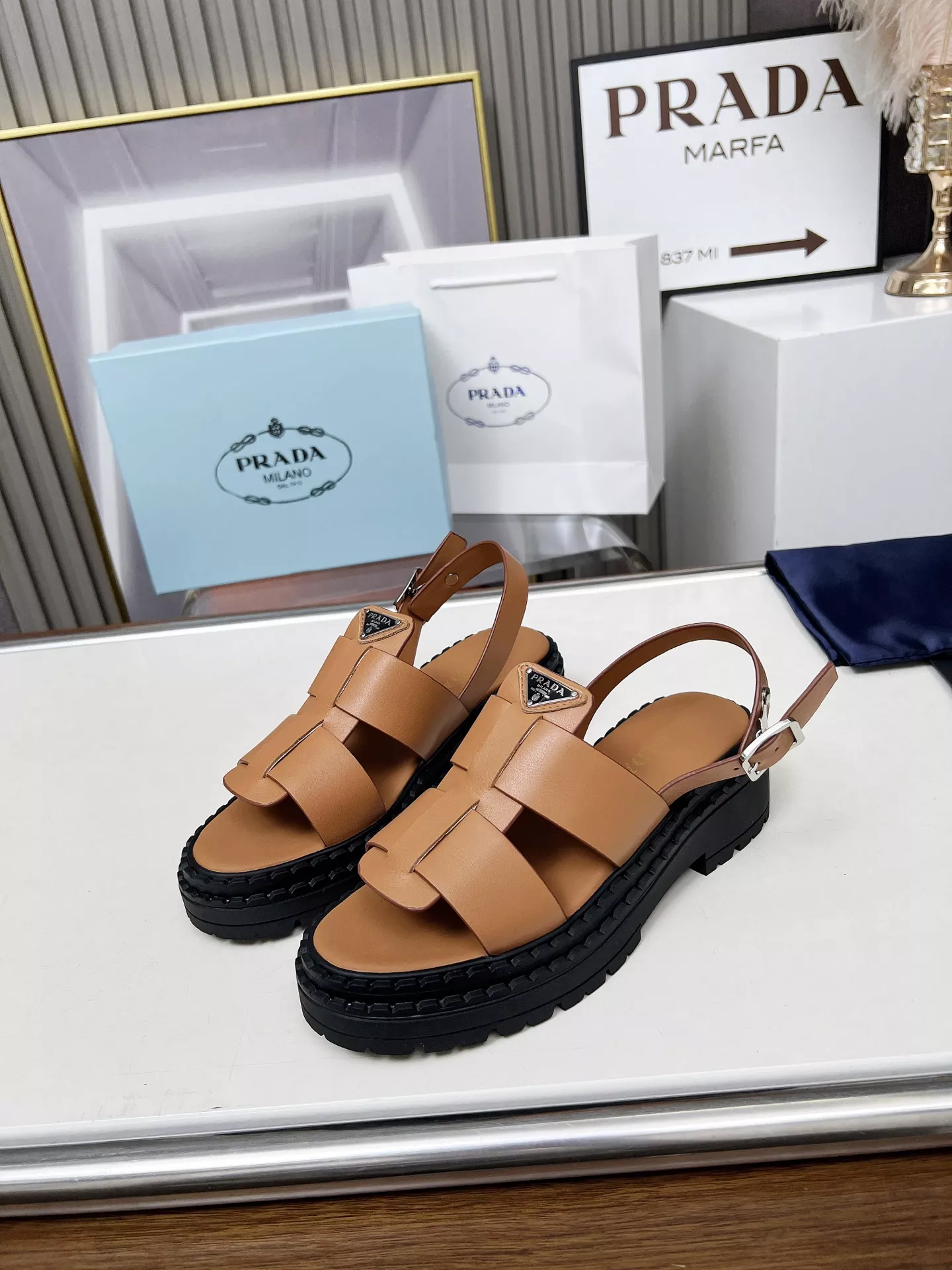 Prada Sandal For Women Affordable 3932