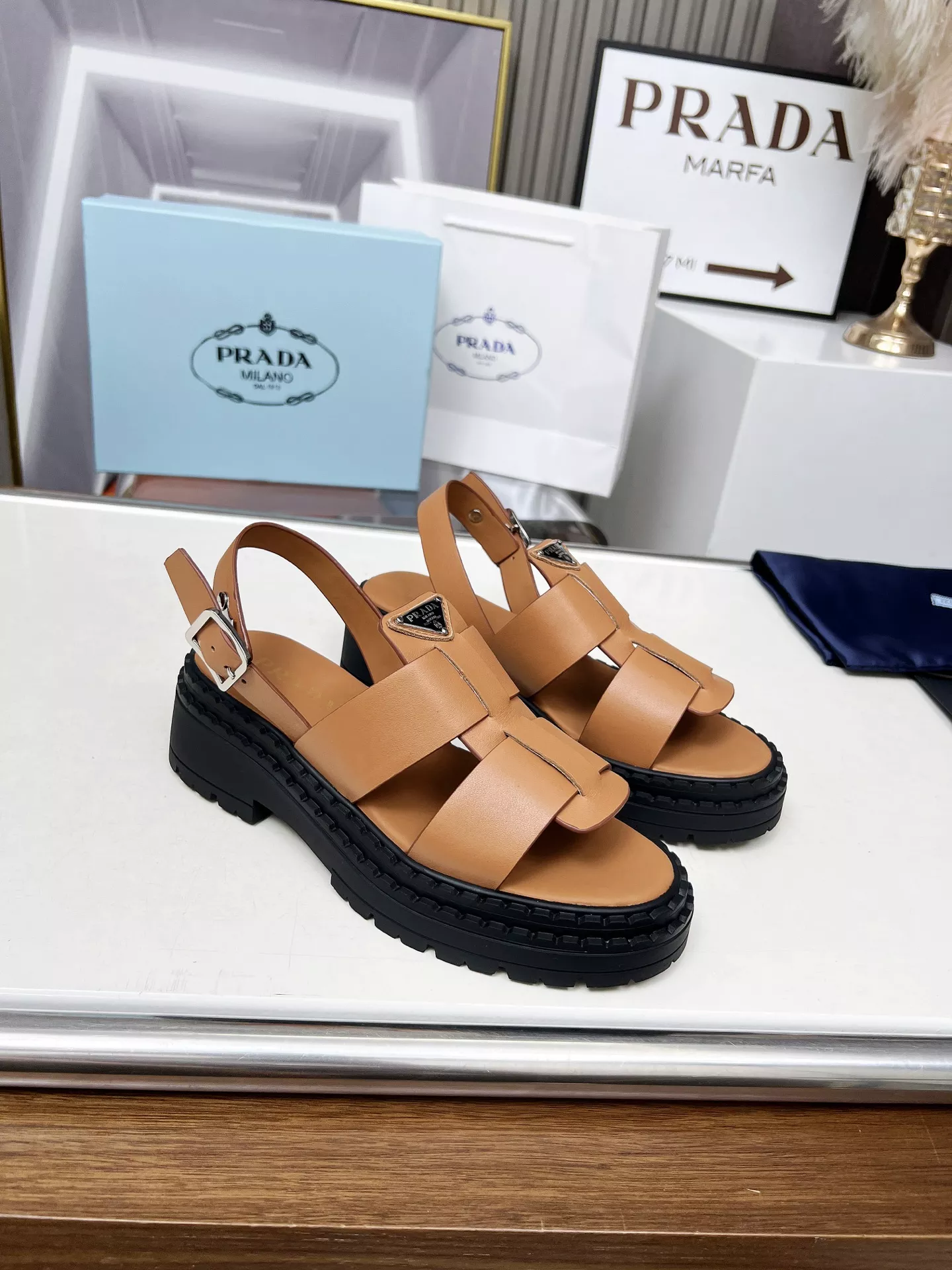 Prada Sandal For Women Affordable 3932