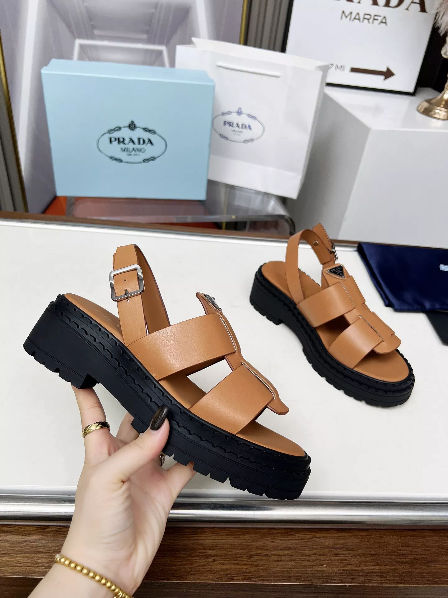 Prada Sandal For Women Affordable 3932