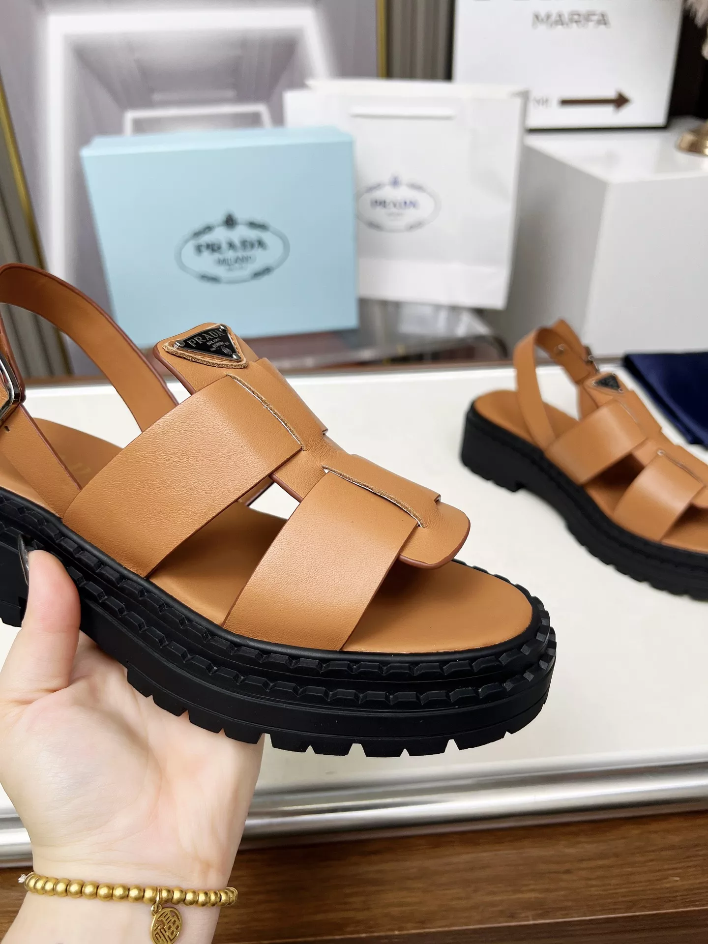 Prada Sandal For Women Affordable 3932