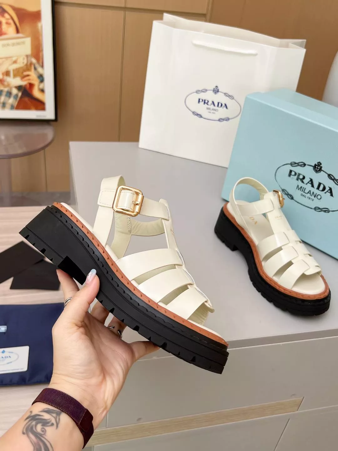 Prada Sandal For Women Elegant 778