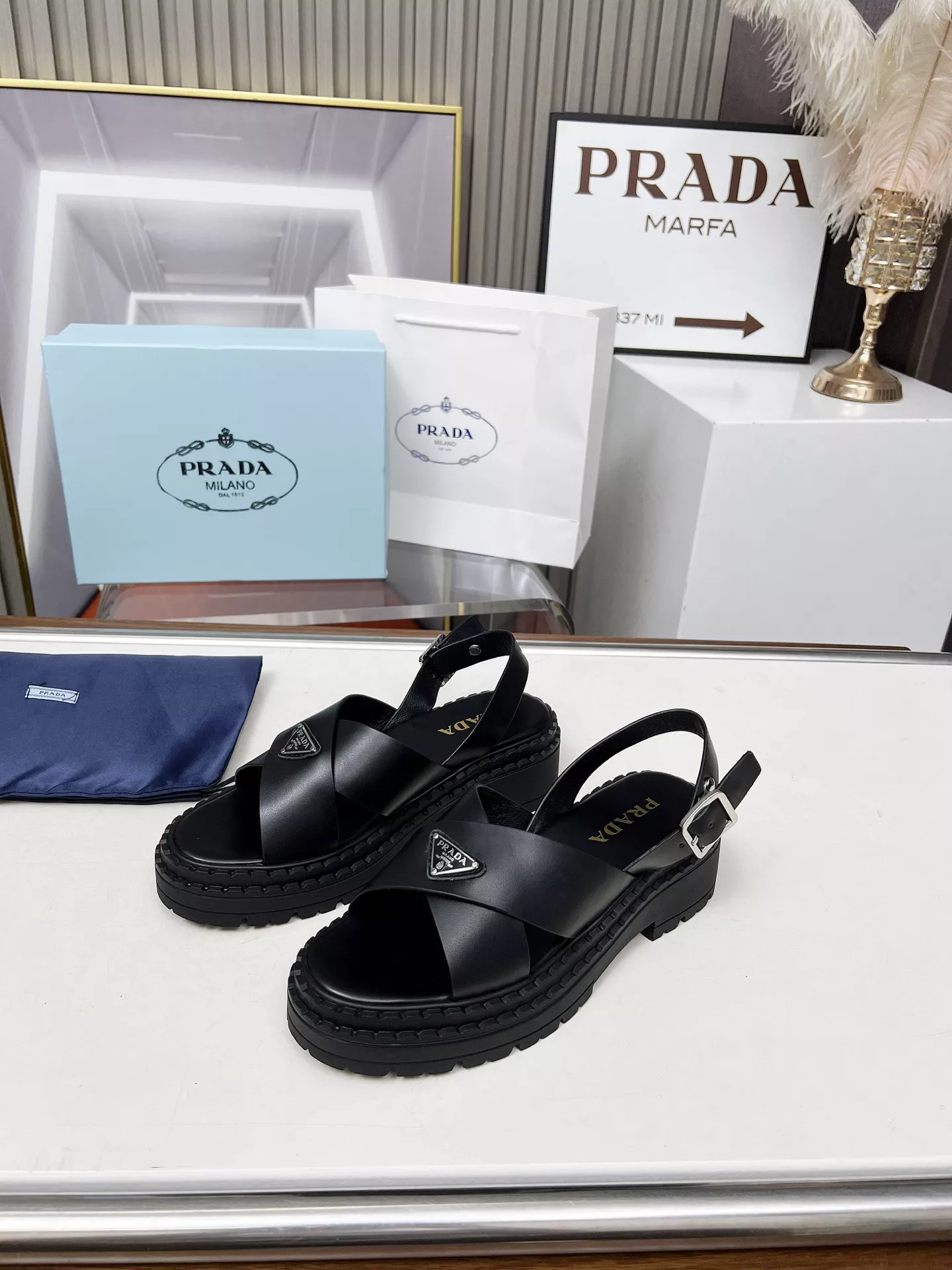 Prada Sandal For Women Stylish 1415