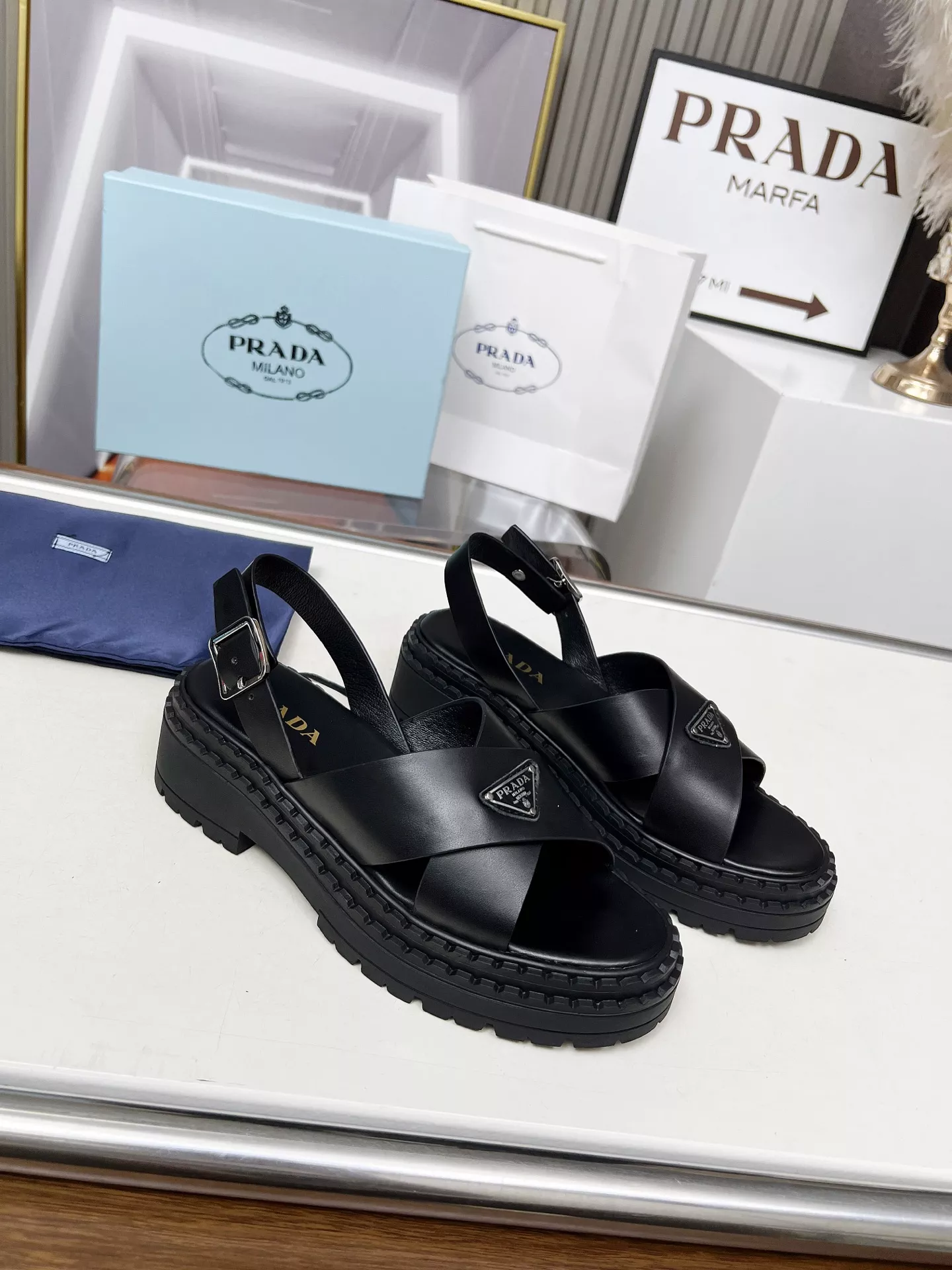 Prada Sandal For Women Stylish 1415