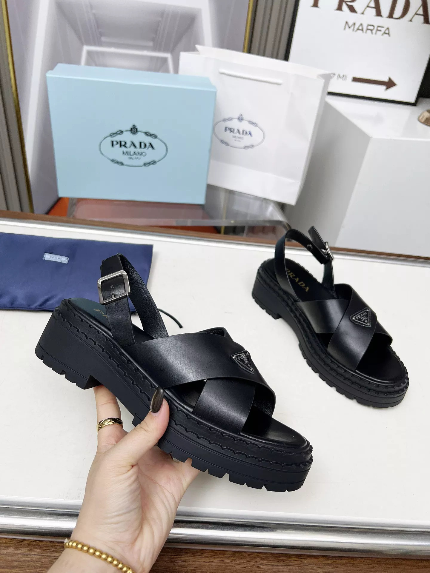 Prada Sandal For Women Stylish 1415