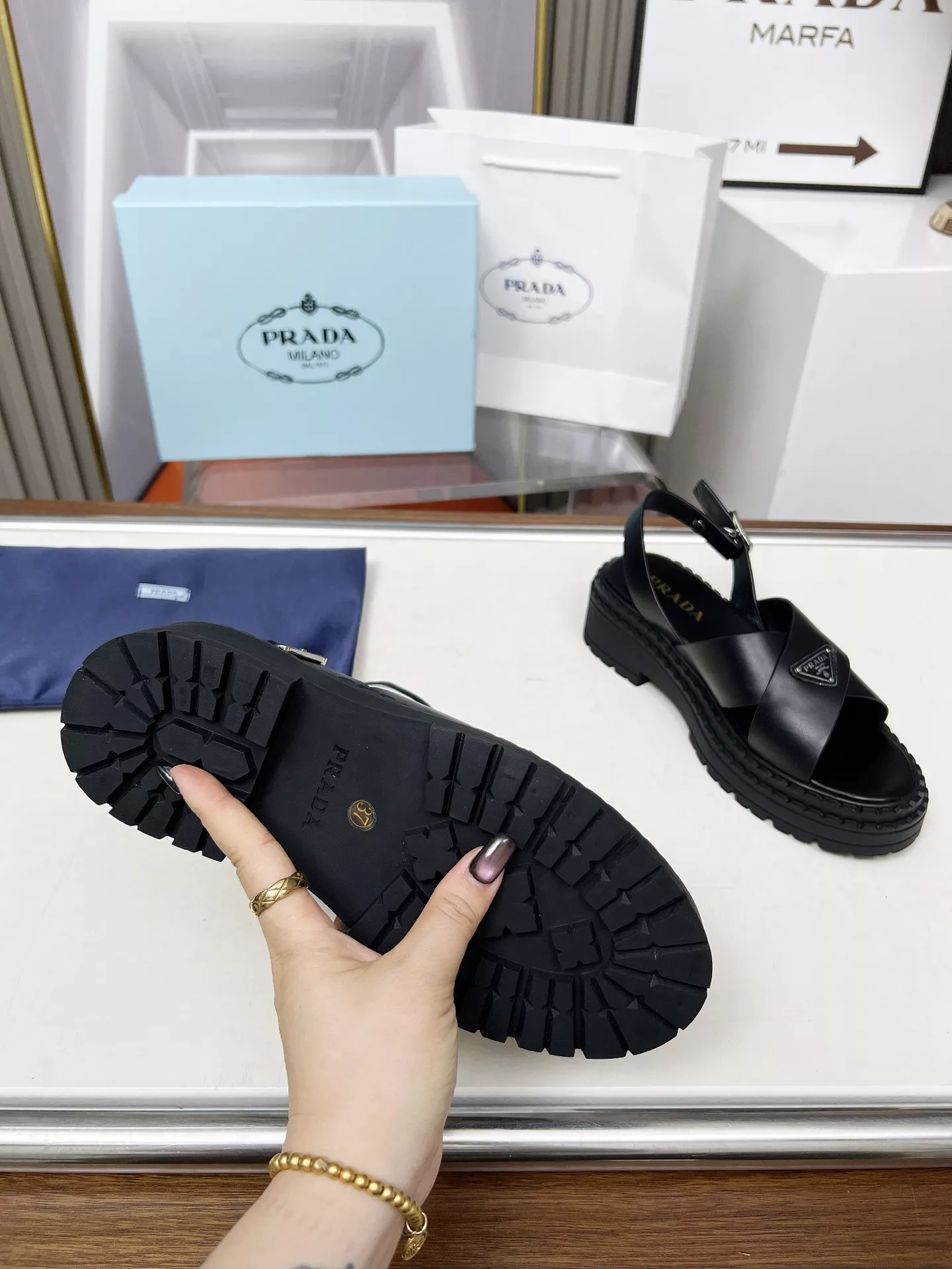 Prada Sandal For Women Stylish 1415