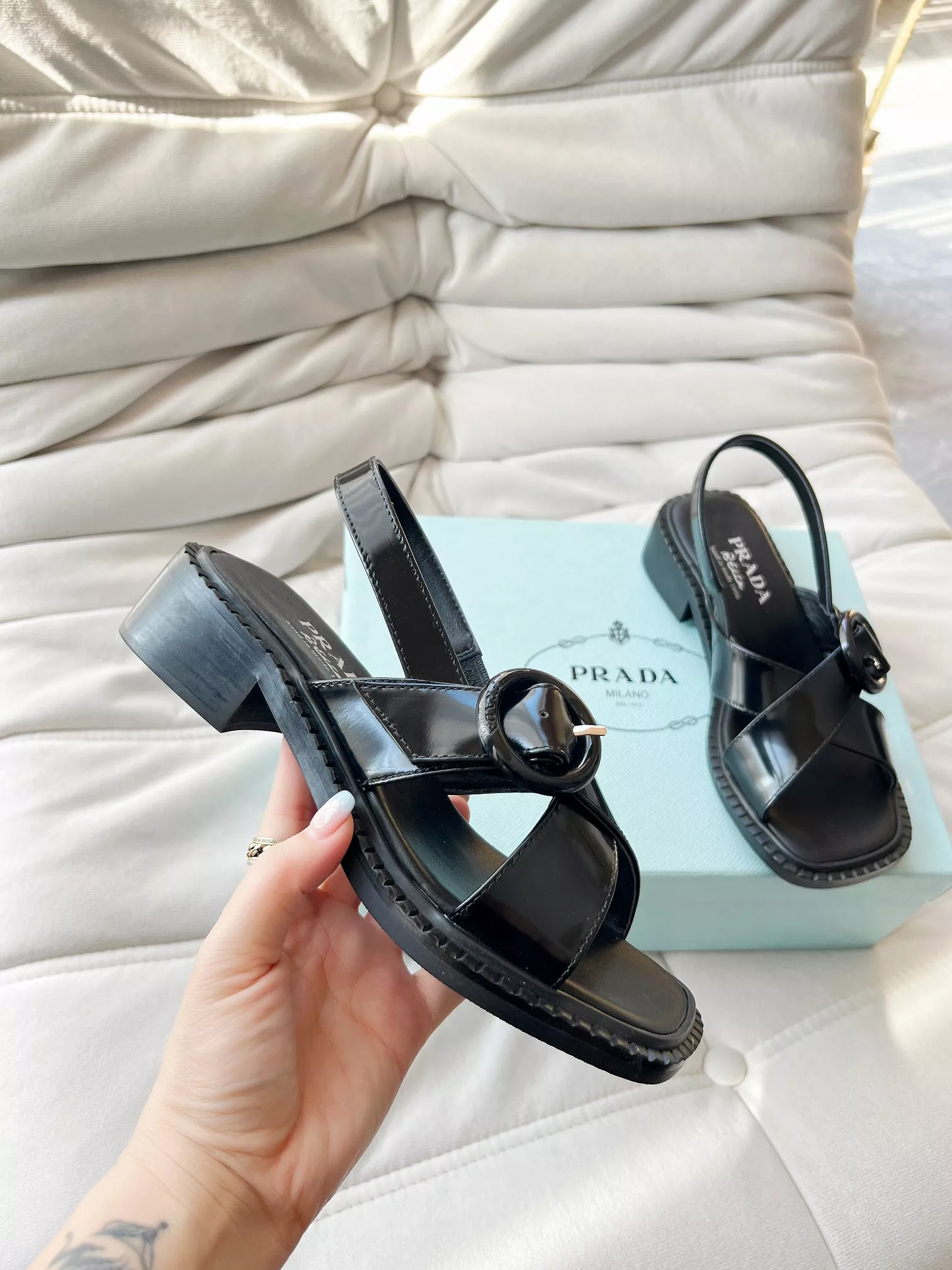 Prada Sandal For Women Unique 6805