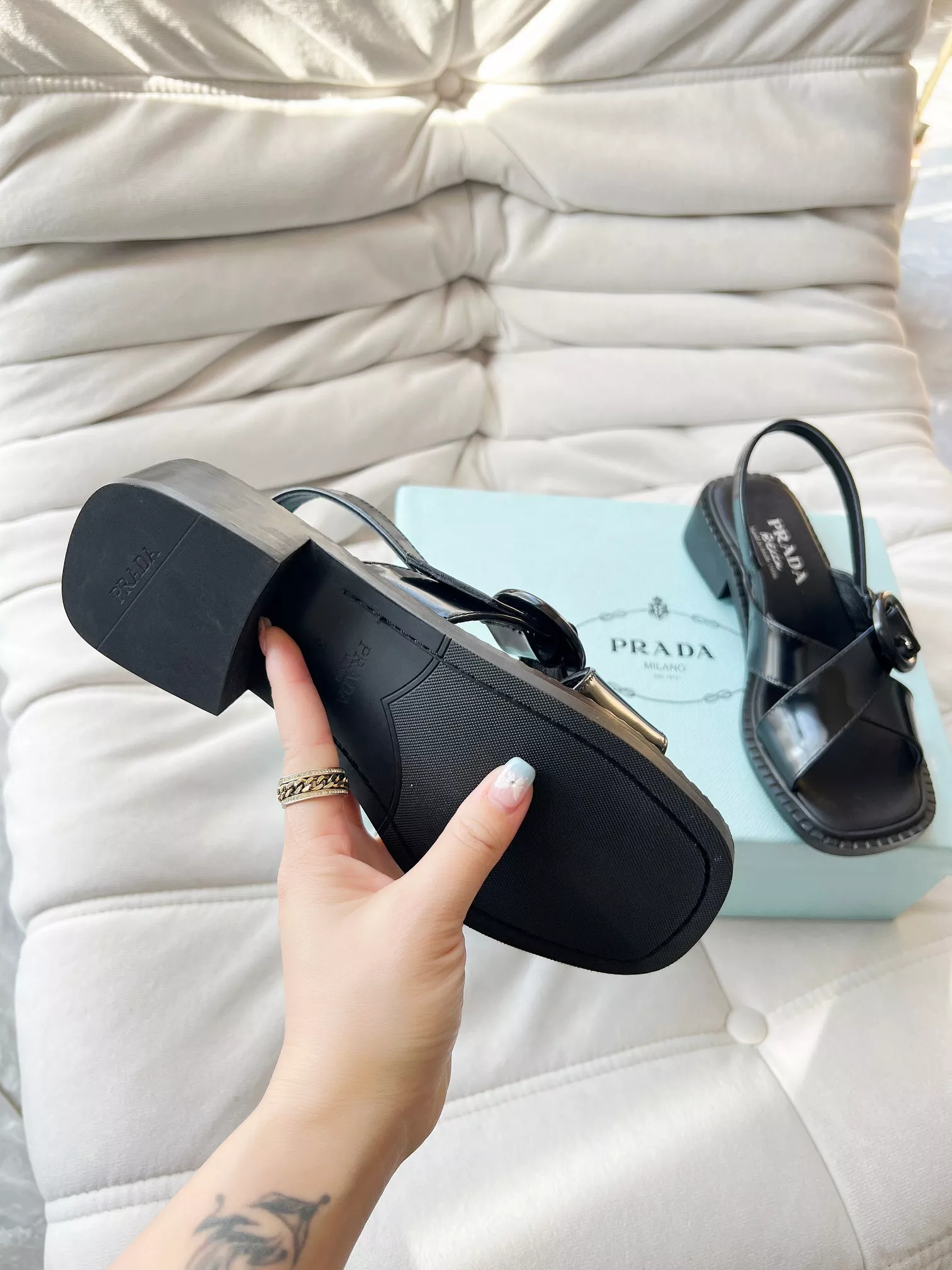 Prada Sandal For Women Unique 6805
