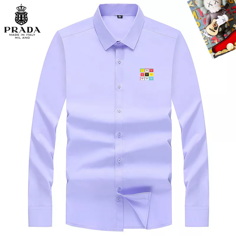 Prada Shirts Long Sleeved For Men Popular 1670