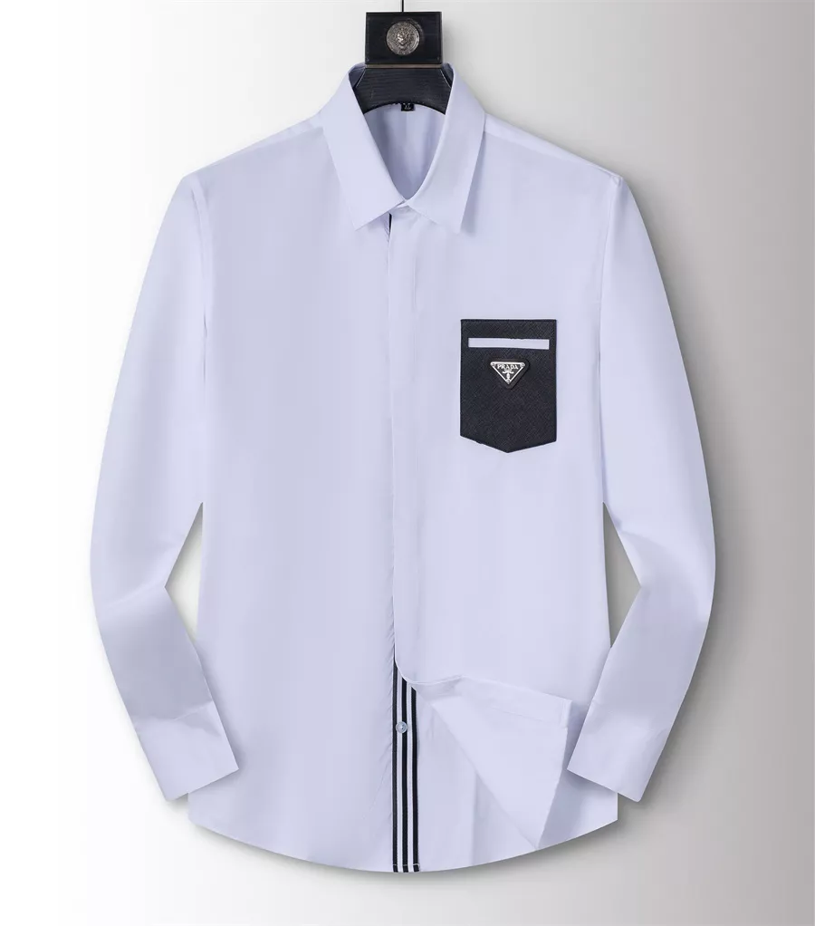 Prada Shirts Long Sleeved For Men Sophisticated 8985