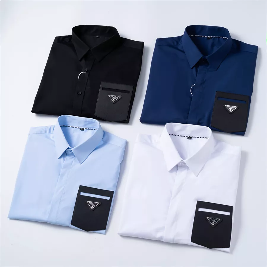 Prada Shirts Long Sleeved For Men Sophisticated 8985