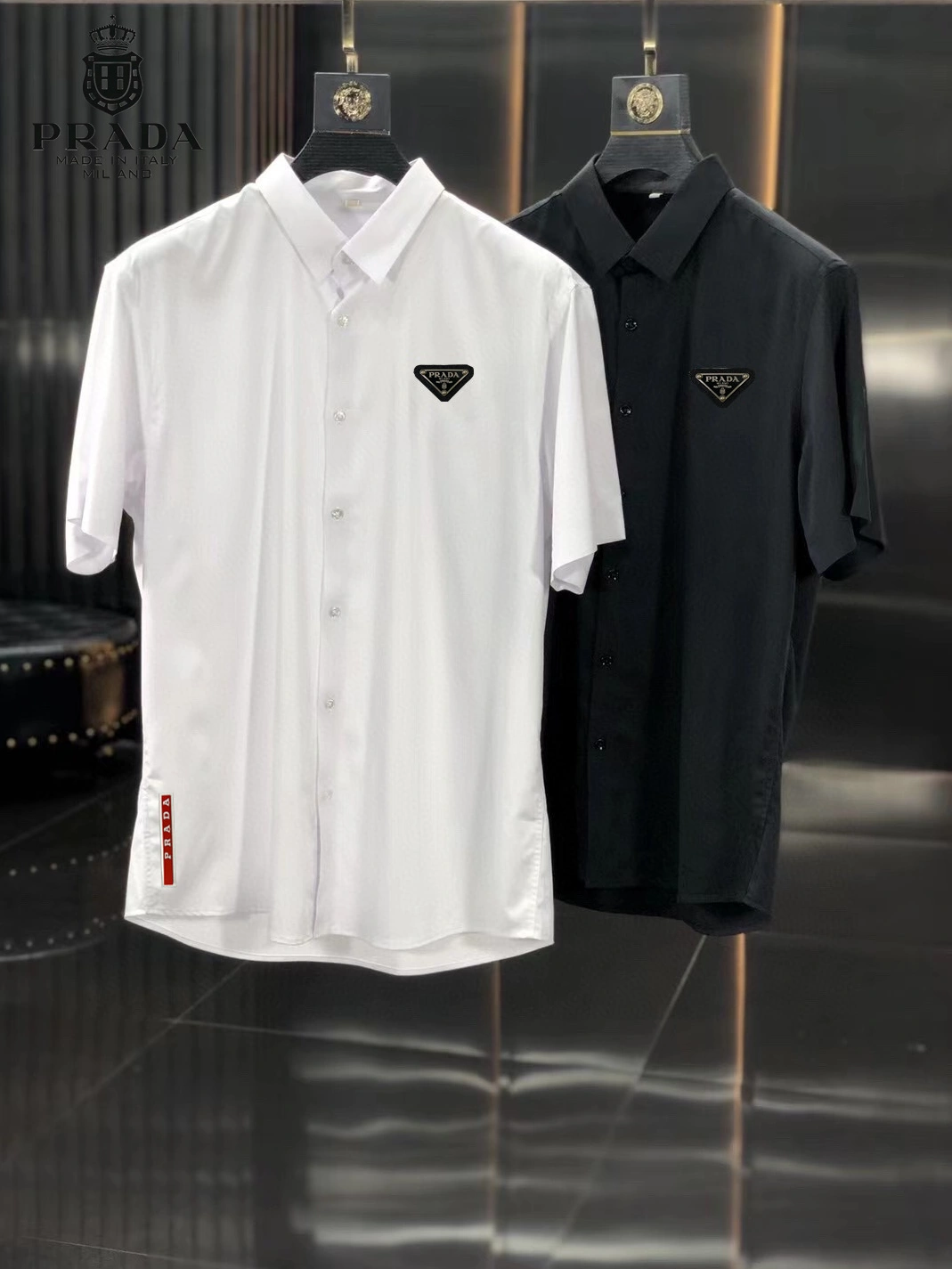 Prada Shirts Short Sleeved For Men GoAnywhere 7746