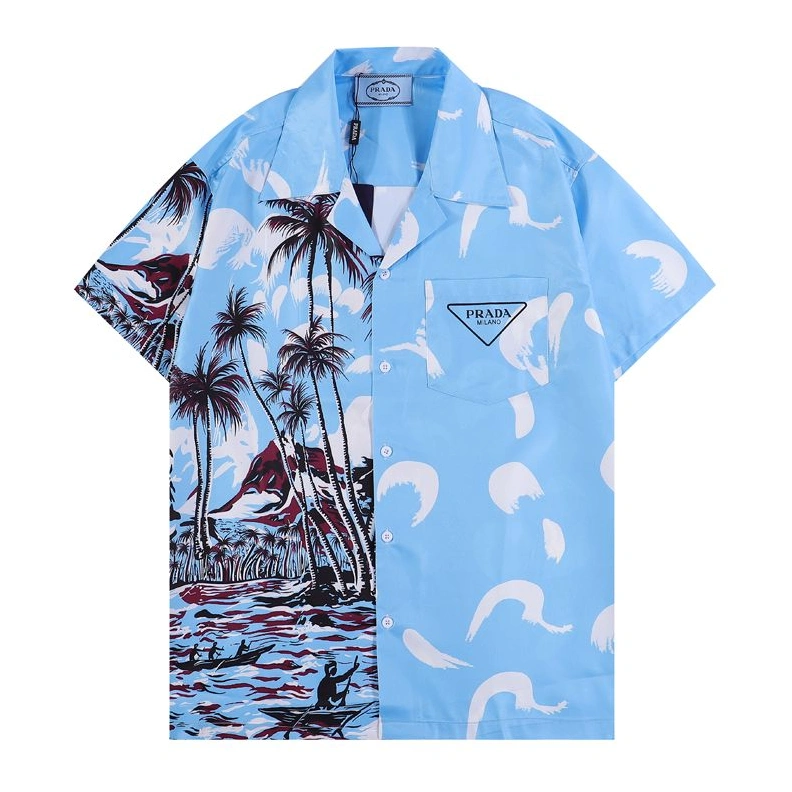 Prada Shirts Short Sleeved For Men NewStyle 5039