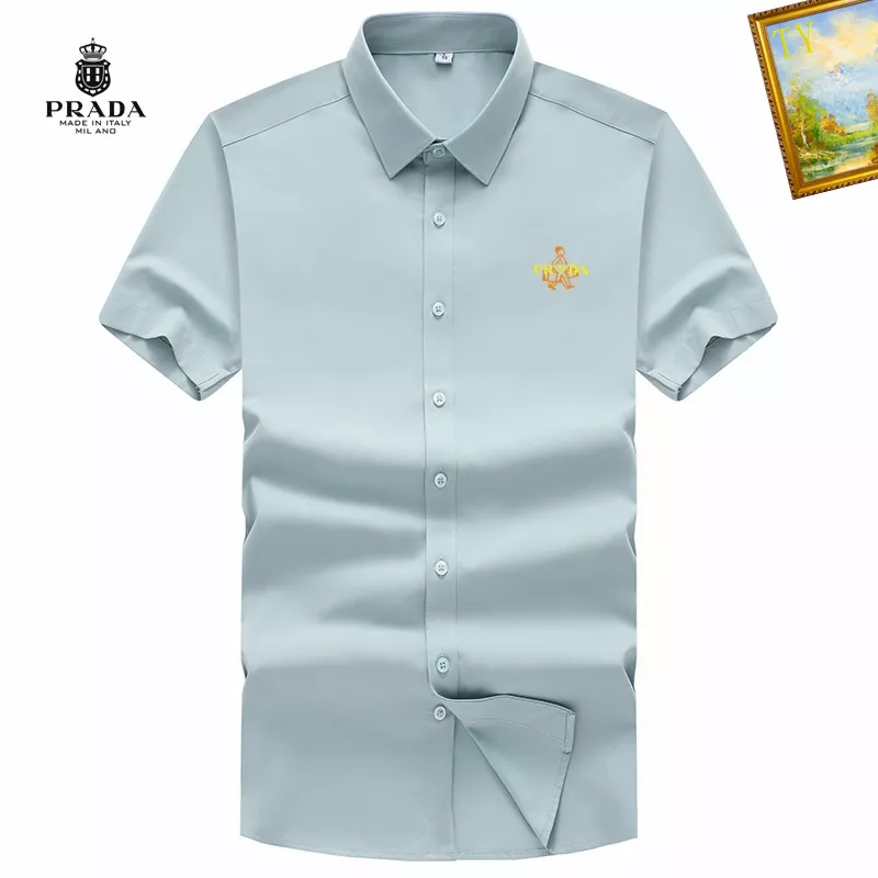Prada Shirts Short Sleeved For Men Practical 5246