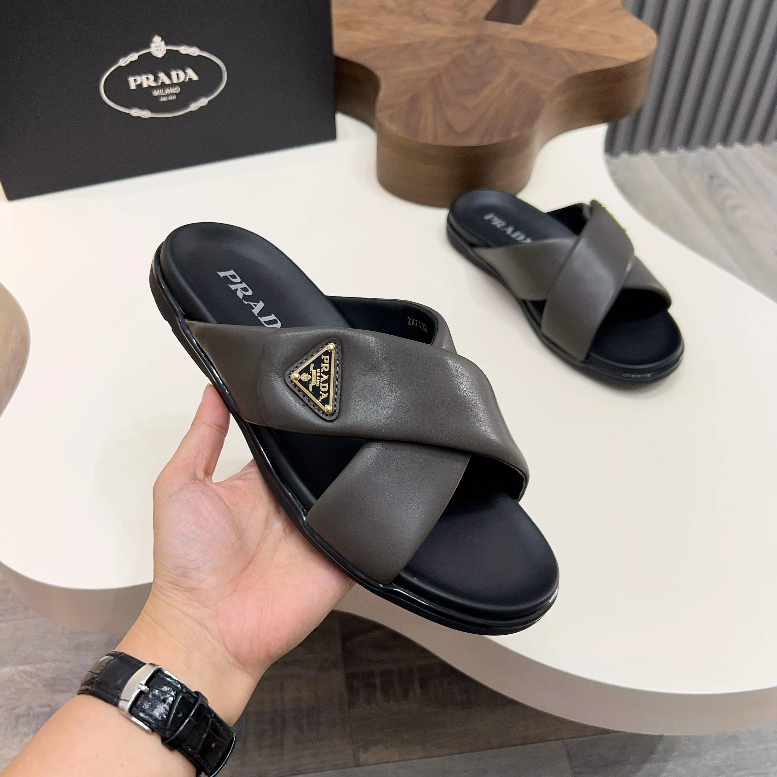 Prada Slippers For Men Modern 7885
