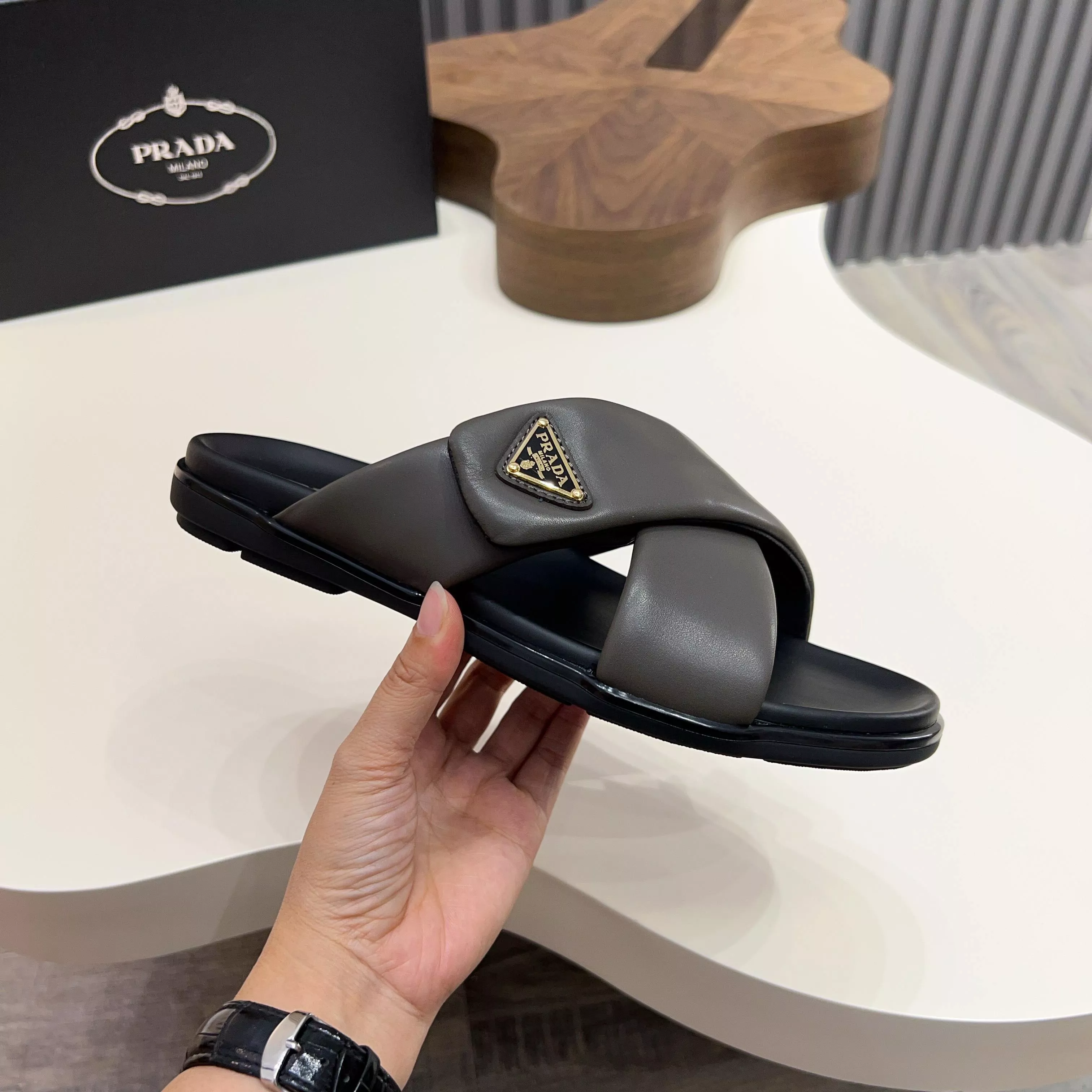 Prada Slippers For Men Modern 7885