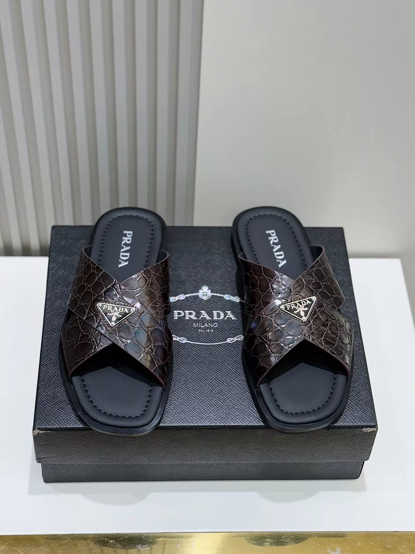 Prada Slippers For Men Stylish 8480
