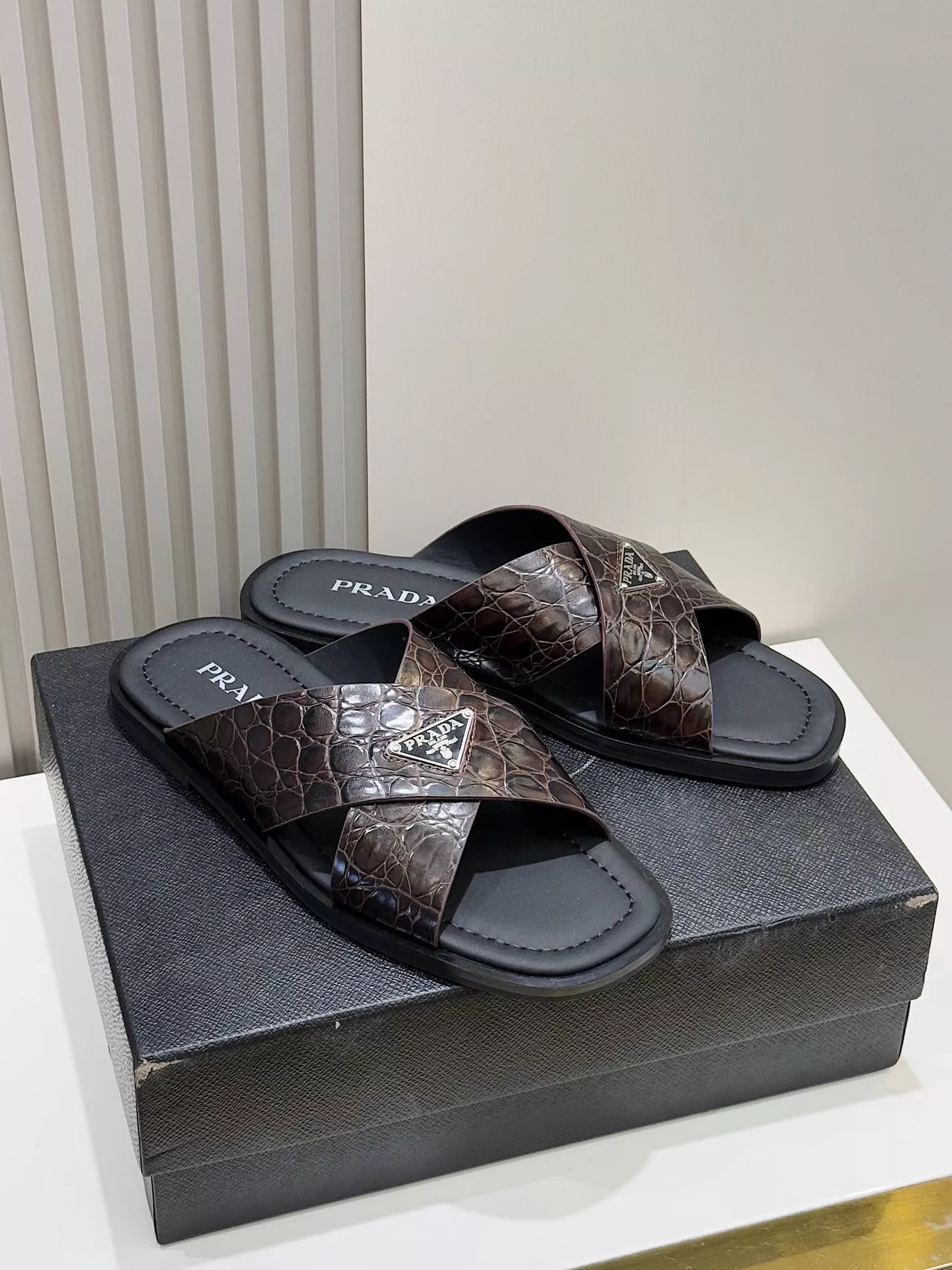 Prada Slippers For Men Stylish 8480