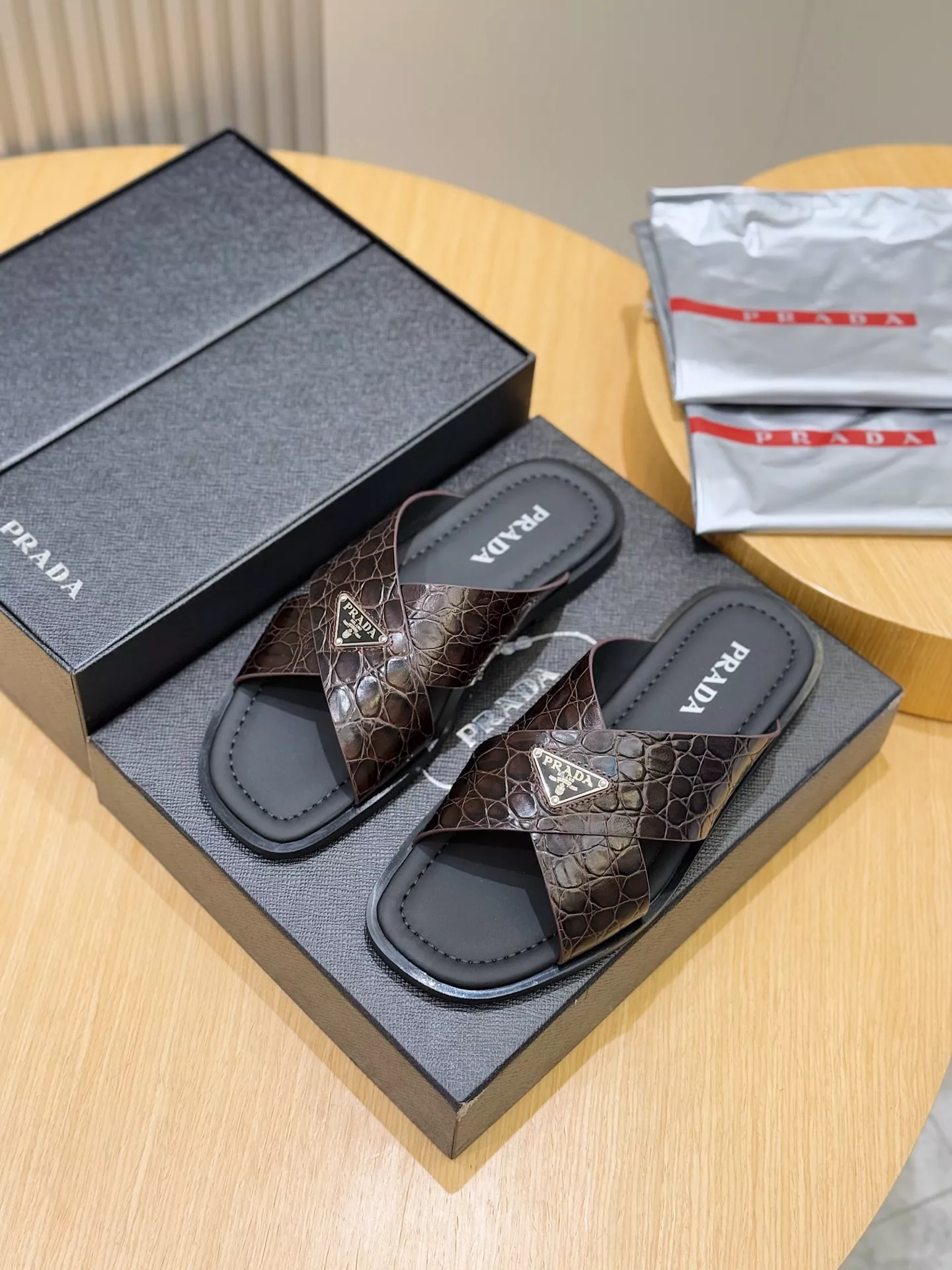 Prada Slippers For Men Stylish 8480