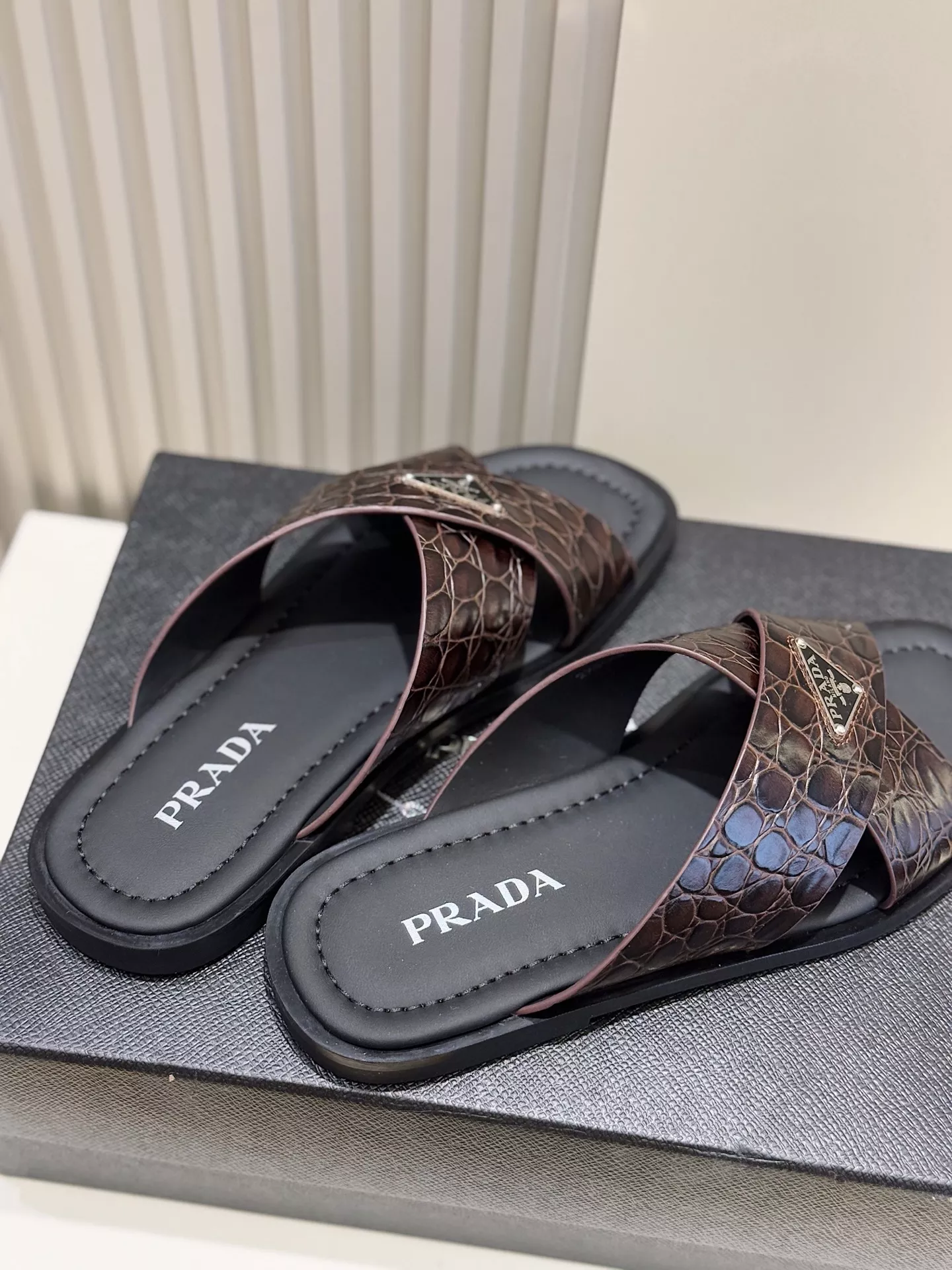 Prada Slippers For Men Stylish 8480